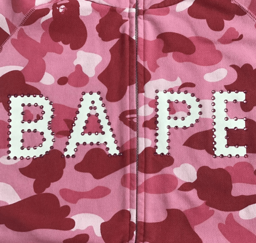 Bape Bape Camo Swarovski Zip Hoodie Size US L / EU 52-54 / 3 - 2 Thumbnail