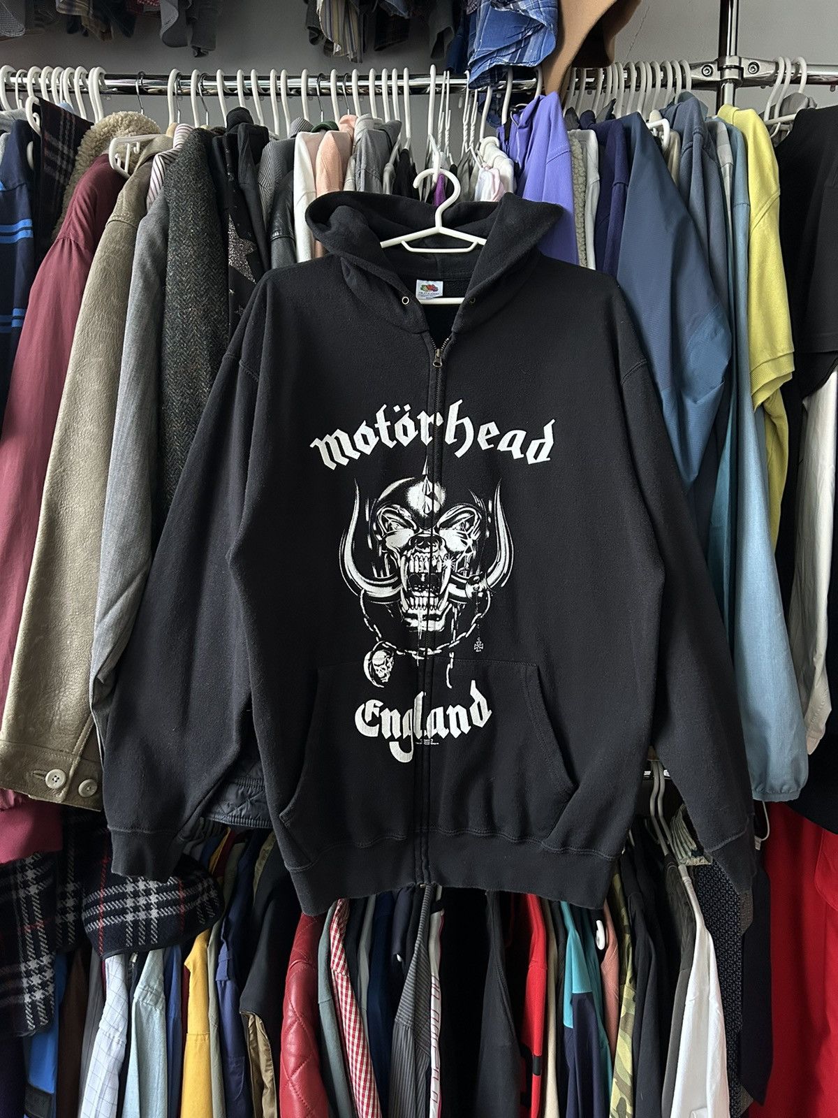 Band Tees × Vintage Vintage Motorhead 90’s Hoodie Zip Rock Band Size US L / EU 52-54 / 3 - 1 Thumbnail