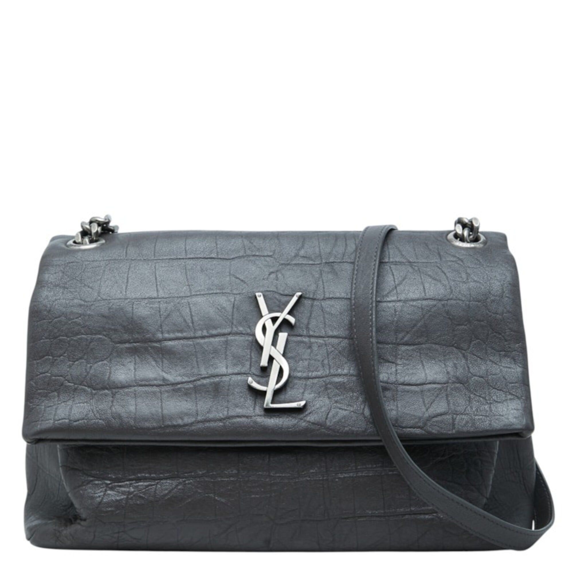 Saint Laurent Paris Saint Laurent YSL Logo West Hollywood Crossbody Chain Shoulder Bag 574106 Black Leather Women's SAINT LAURENT Size ONE SIZE - 1 Thumbnail