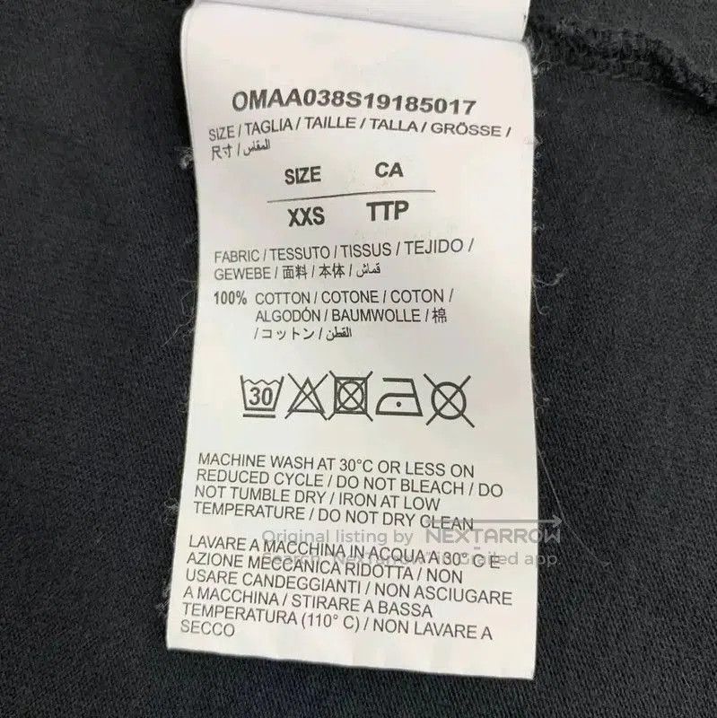 Off-White Off-White Black Cotton Short Sleeve T-Shirt . Size US XL / EU 56 / 4 - 6 Thumbnail