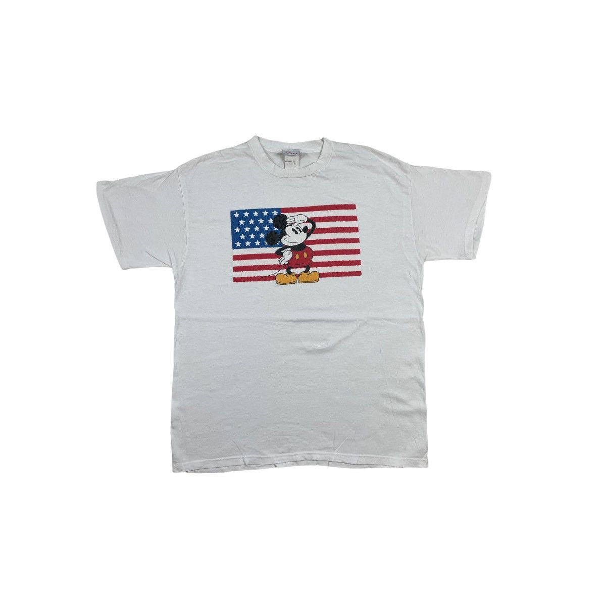 Mickey Mouse Vintage Salute Mickey Mouse American Flag Tee Size US L / EU 52-54 / 3 - 1 Thumbnail