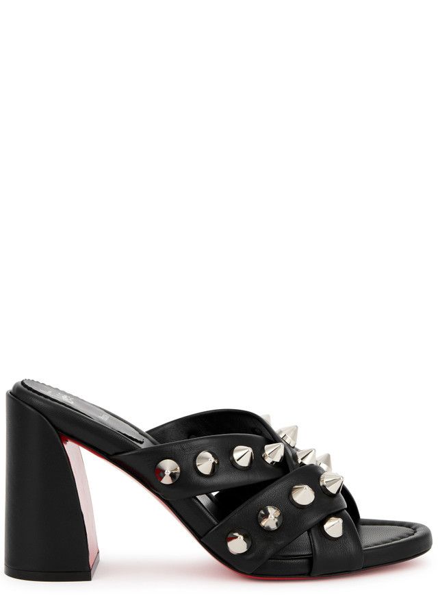 Christian Louboutin o1s1wg110924 Spika Clump Pumps in Black Size US 10 / IT 40 - 1 Thumbnail