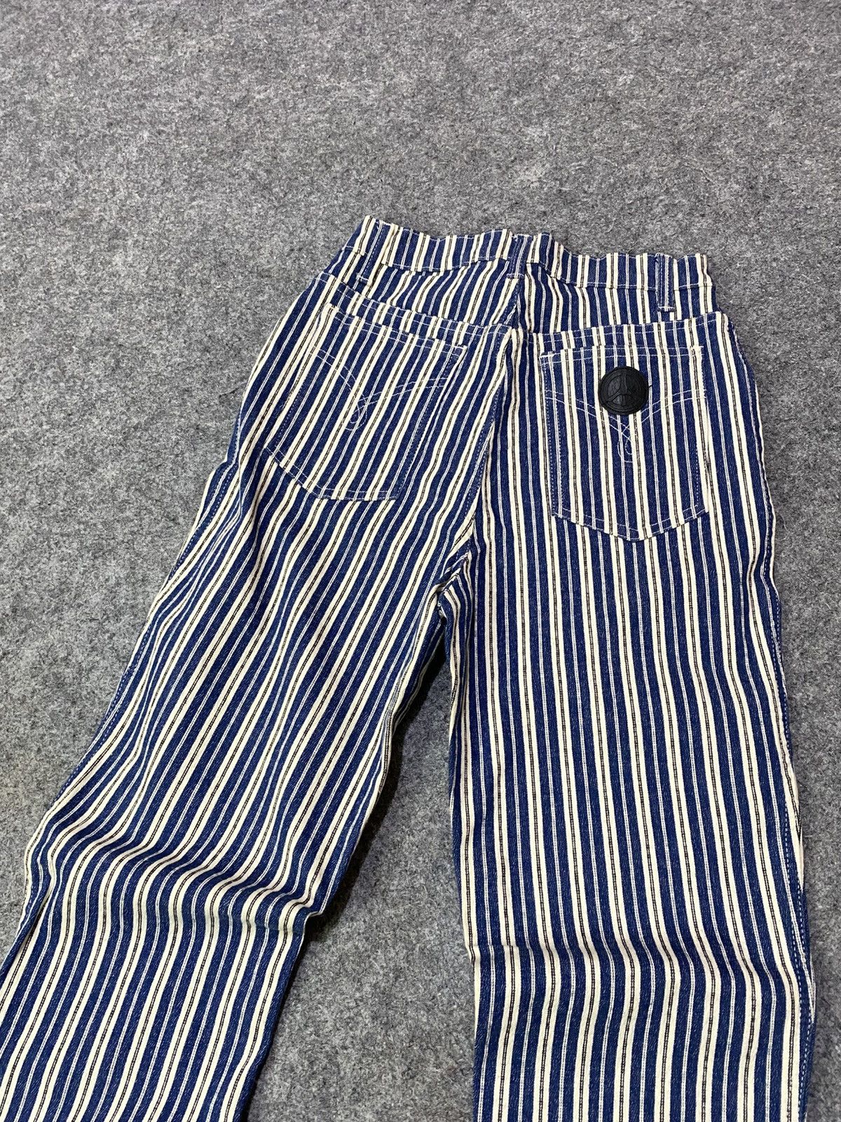 Moschino Vintage Moschino Italy Stripe Flare Jeans Size 23" - 12 Thumbnail