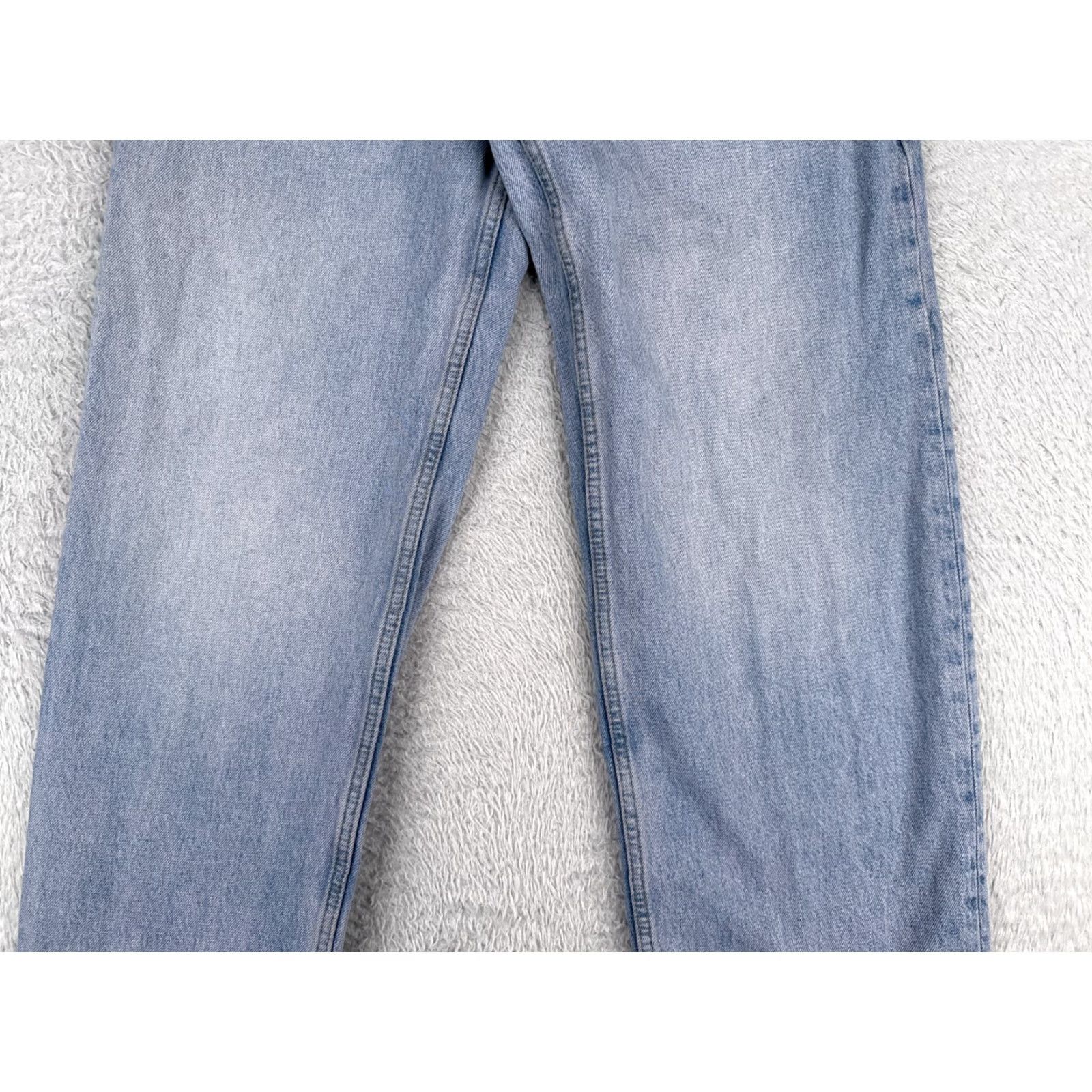 Zara Zara Jeans Womens 6 Blue Pink Denim Straight Leg High Rise Cotton Zip Fly 28x32 Jeans Womens 6 Pink Denim Zip Fly 28x32 90s Retro Designer Vintage No? Size 28" / US 6 / IT 42 - 3 Thumbnail