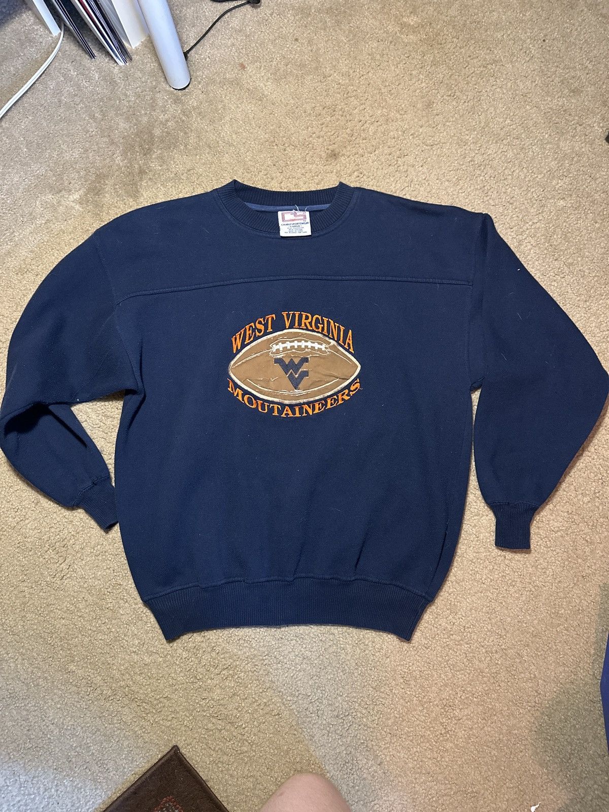 Vintage Vintage West Virginia Football Crewneck Size US L / EU 52-54 / 3 - 1 Thumbnail