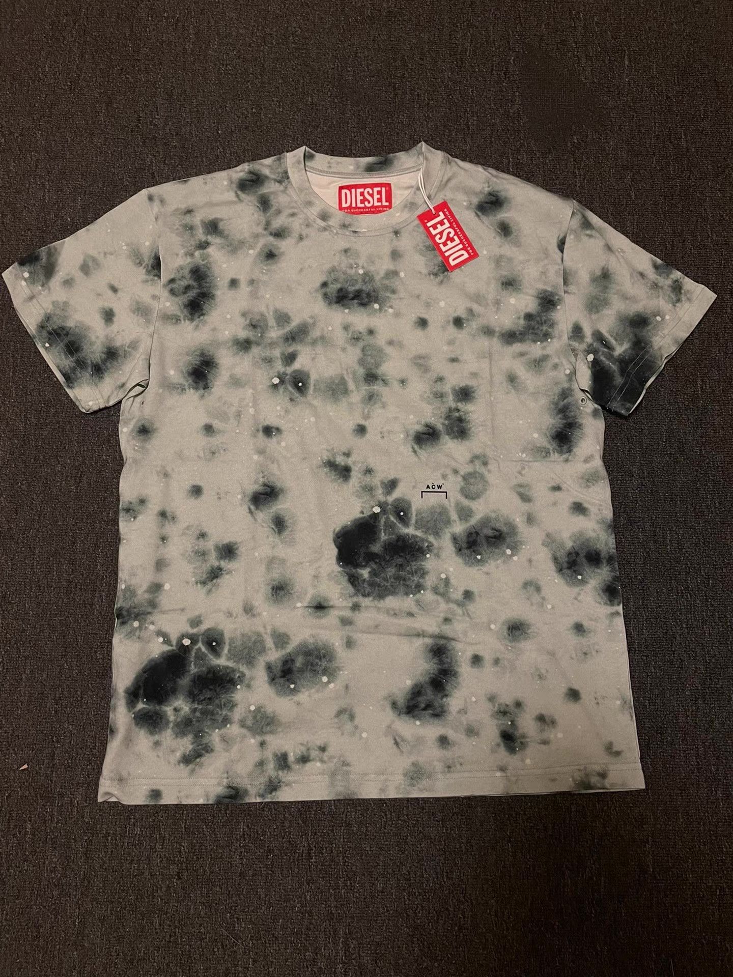 Diesel Diesel x A-Cold-Wall ACW Tie-Dye Short Sleeve T-shirt Size US M / EU 48-50 / 2 - 1 Thumbnail