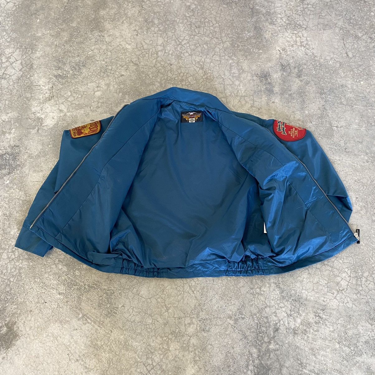 Harley Davidson Vintage Harley Davidson Patches Nylon Zipper Jacket Size US L / EU 52-54 / 3 - 20 Thumbnail