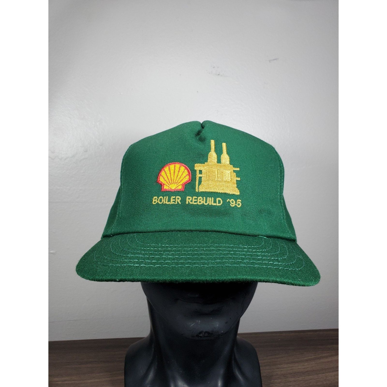 Vintage Shell Gas Oil Boiler Rebuild 1995 Hat Snapback Cap Size ONE SIZE - 1 Thumbnail