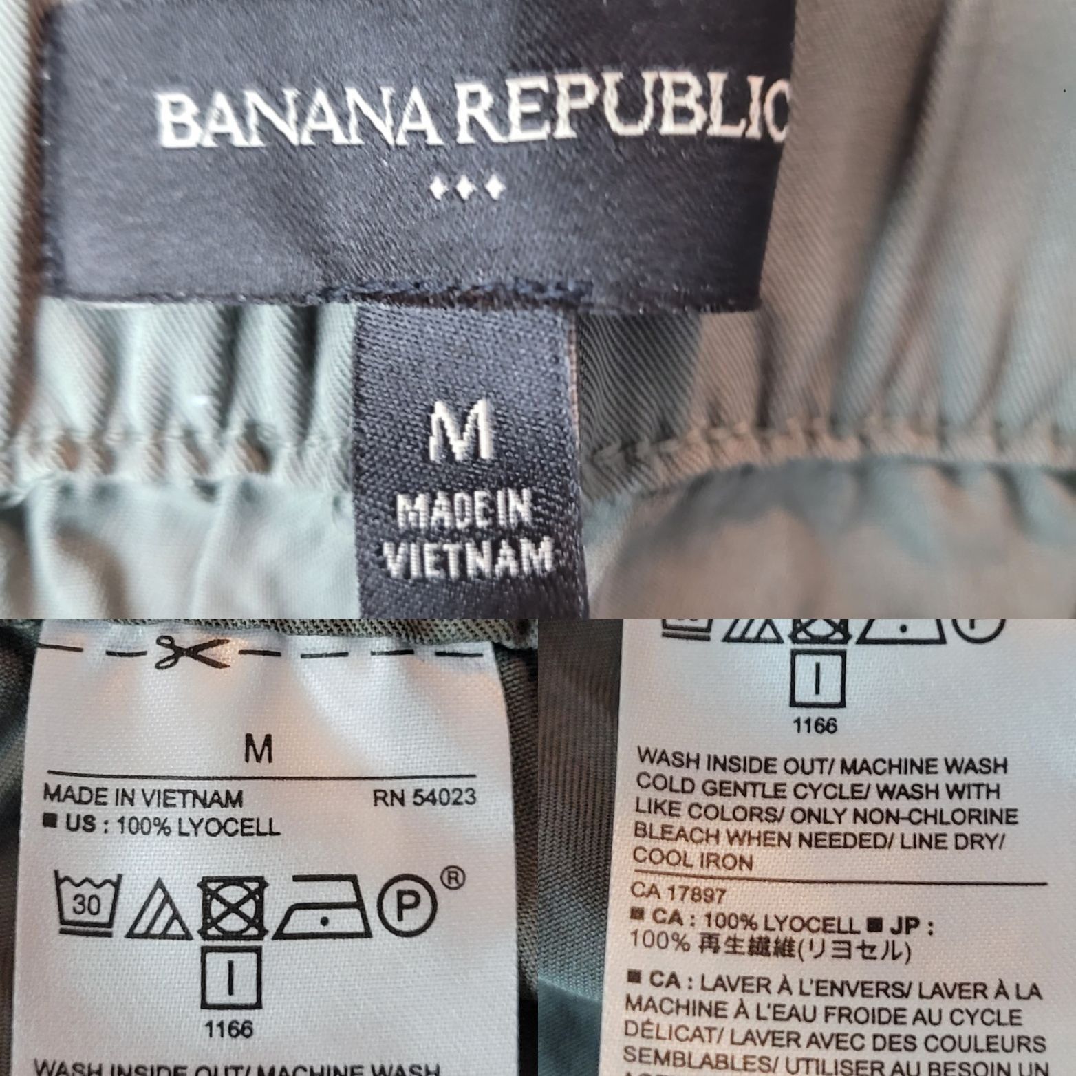 Banana Republic Banana Republic Cargo Jogger Pants M Olive Green Elastic Wai Size 32" / US 10 / IT 46 - 2 Thumbnail