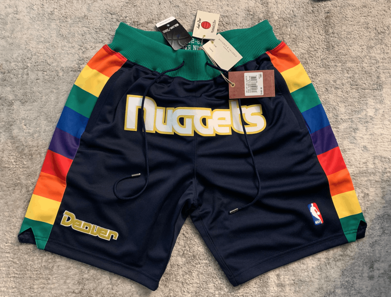 Just Don Just Don Denver Nuggets Mitchell & Ness NBA Shorts Size US 32 / EU 48 - 3 Thumbnail