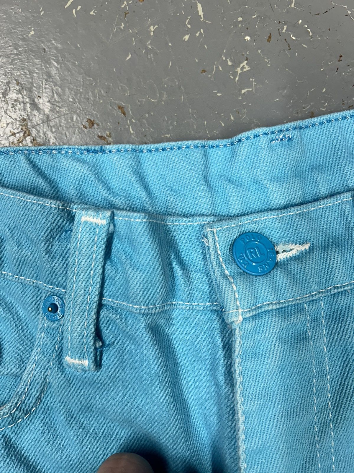 Polo Ralph Lauren × Vintage Crazy Vintage Y2K Polo Ralph Lauren Blue Jeans Straight Fit Size US 30 / EU 46 - 5 Thumbnail