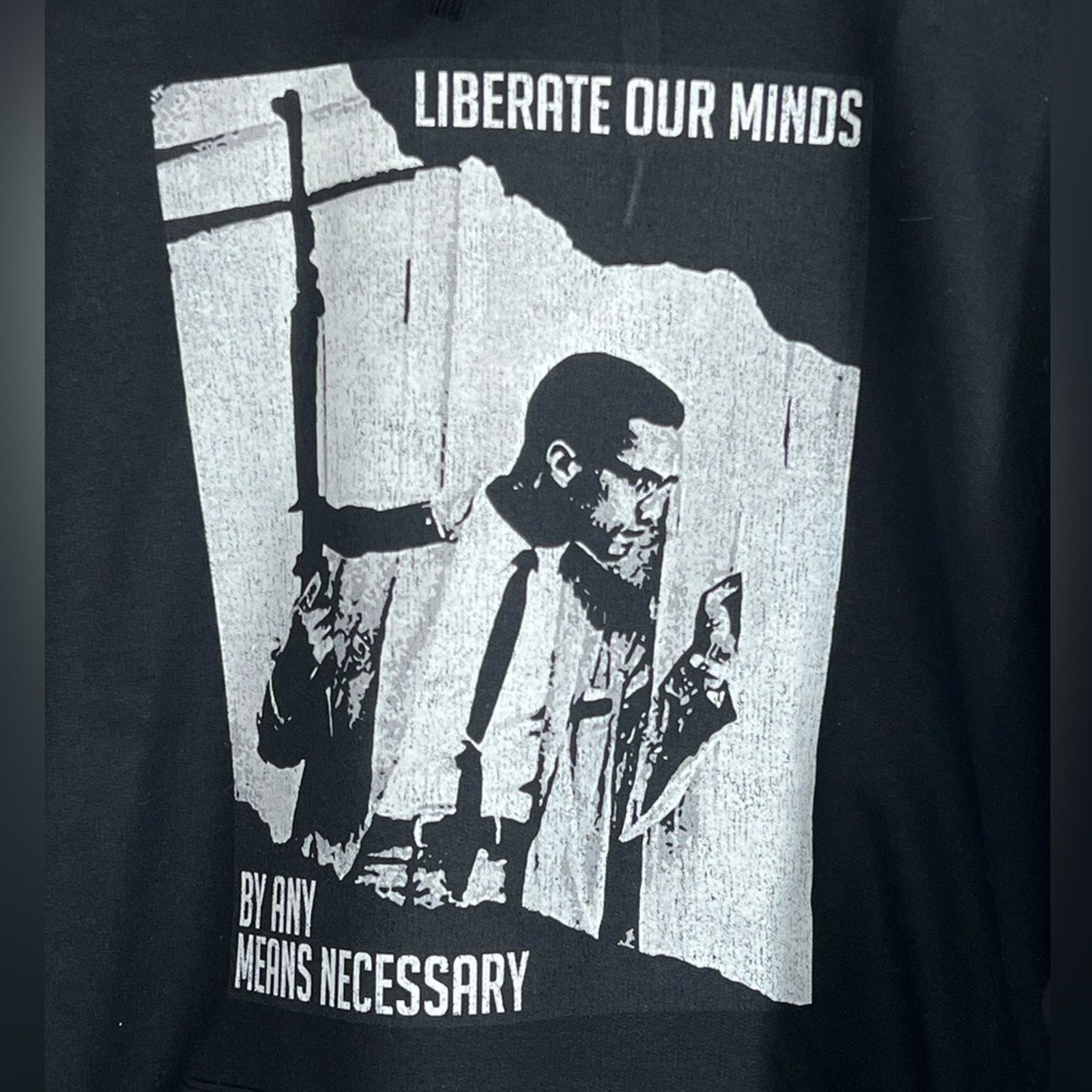 Rap Tees MALCOLM X ANY MEANS NECESSARY HOODIE NEW Size US XL / EU 56 / 4 - 2 Thumbnail