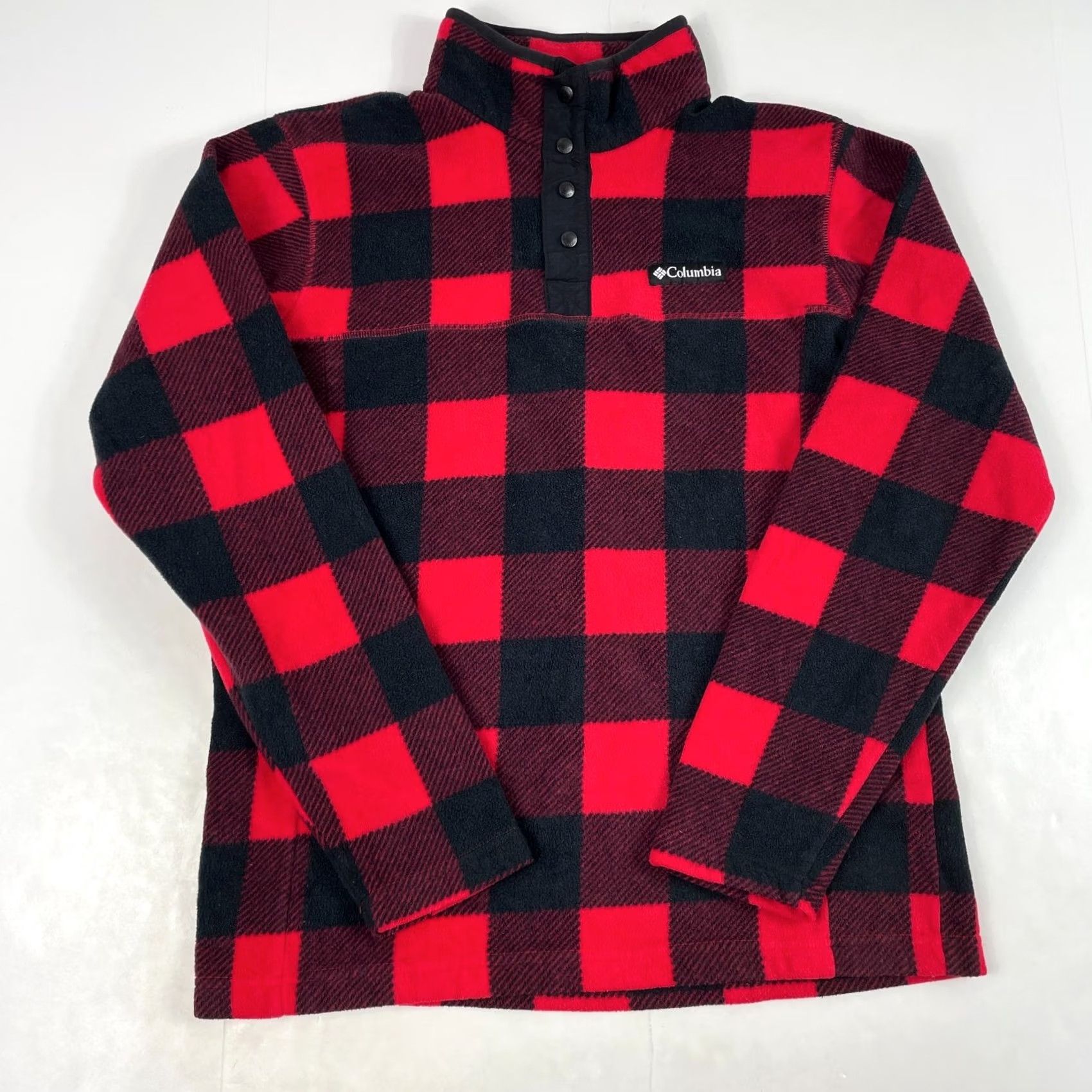 Vintage Columbia Jacket Mens M Red Men Fleece Snap Pullover Hiking Ski Buffalo Plaid Size US M / EU 48-50 / 2 - 2 Thumbnail