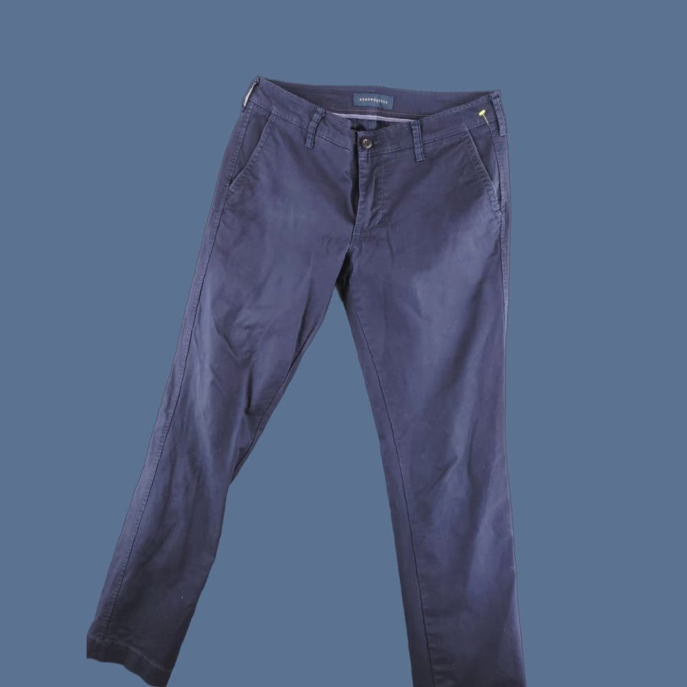 Vintage Aero Pants Mens 30x31 Chino Slim Blue Navy Straight 30 Inseam Regular Mens Size US 30 / EU 46 - 1 Thumbnail