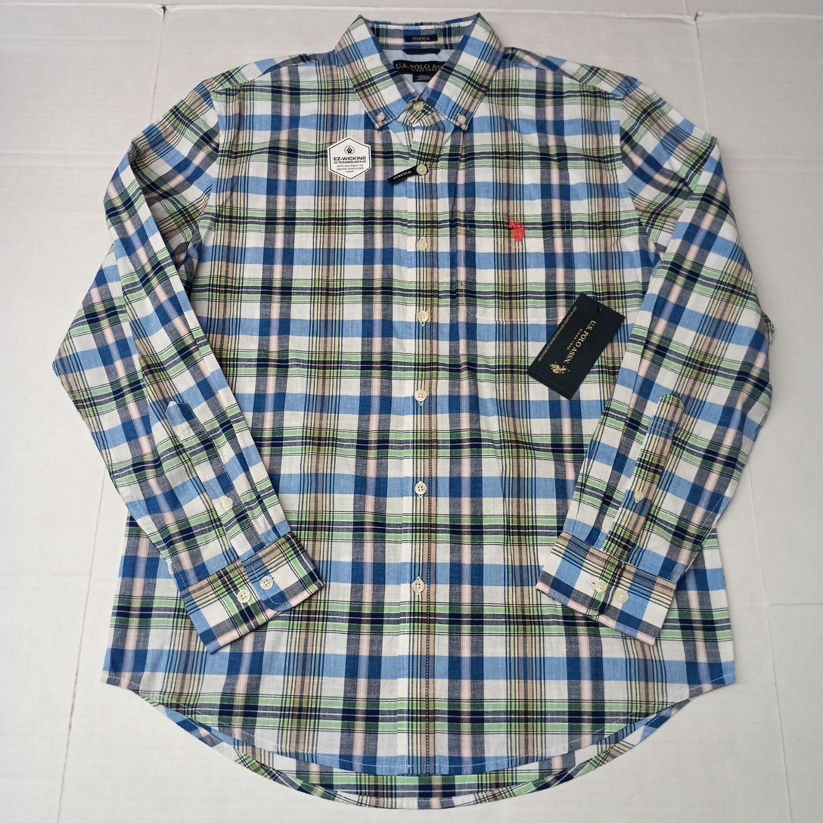 U.S. Polo Assn. U.S. Polo Assn. Button Woven Shirt Men's M Multicolor Plaid Size US M / EU 48-50 / 2 - 1 Thumbnail