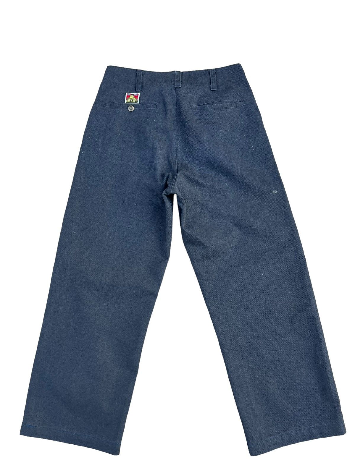 Ben Davis Vintage 90s Ben Davis Fade Black Baggy Trouser Pant Size US 29 - 2 Thumbnail