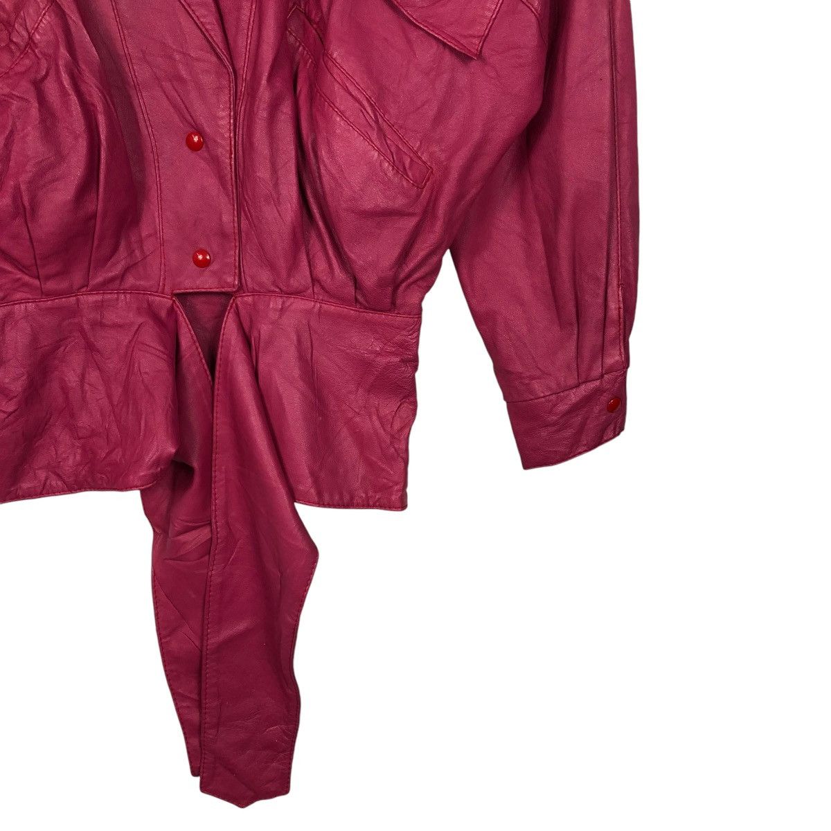 Japanese Brand 🔥VINTAGE CROPPED LEATHER JACKET PETRUSKA ISSEY MIYAKE Size US S / EU 44-46 / 1 - 7 Thumbnail