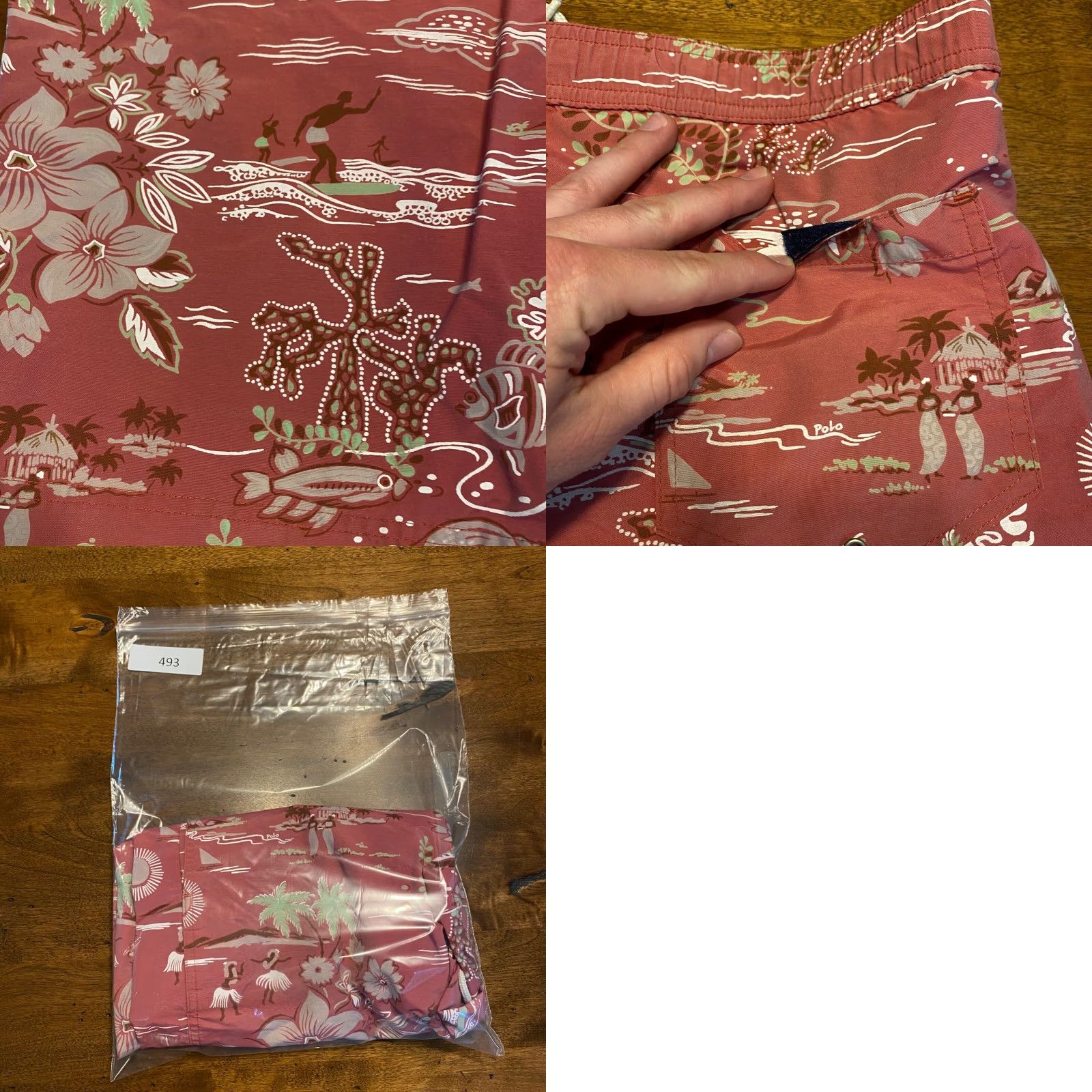 Polo Ralph Lauren Polo Ralph Lauren Swim Trunks Mens Medium Red Floral Sport Drawstring Board Shorts Size US M / EU 48-50 / 2 - 8 Thumbnail