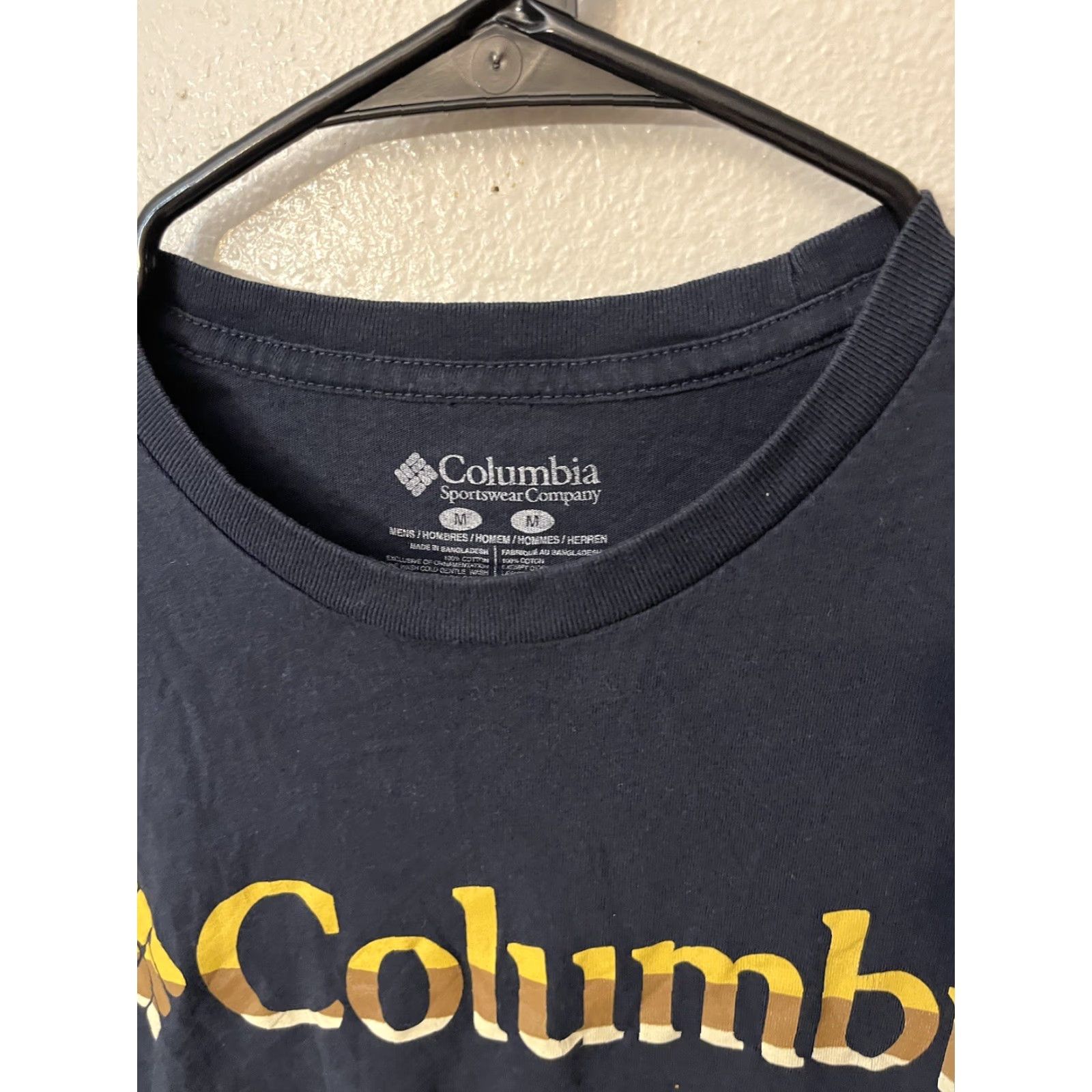 Logo 7 Columbia Logo Tee T-Shirt Mens Medium Black Long Sleeve Crew Neck All Seasons Lightweight Fish Boat Fishing PFG Logo Vintage No Size US M / EU 48-50 / 2 - 3 Thumbnail