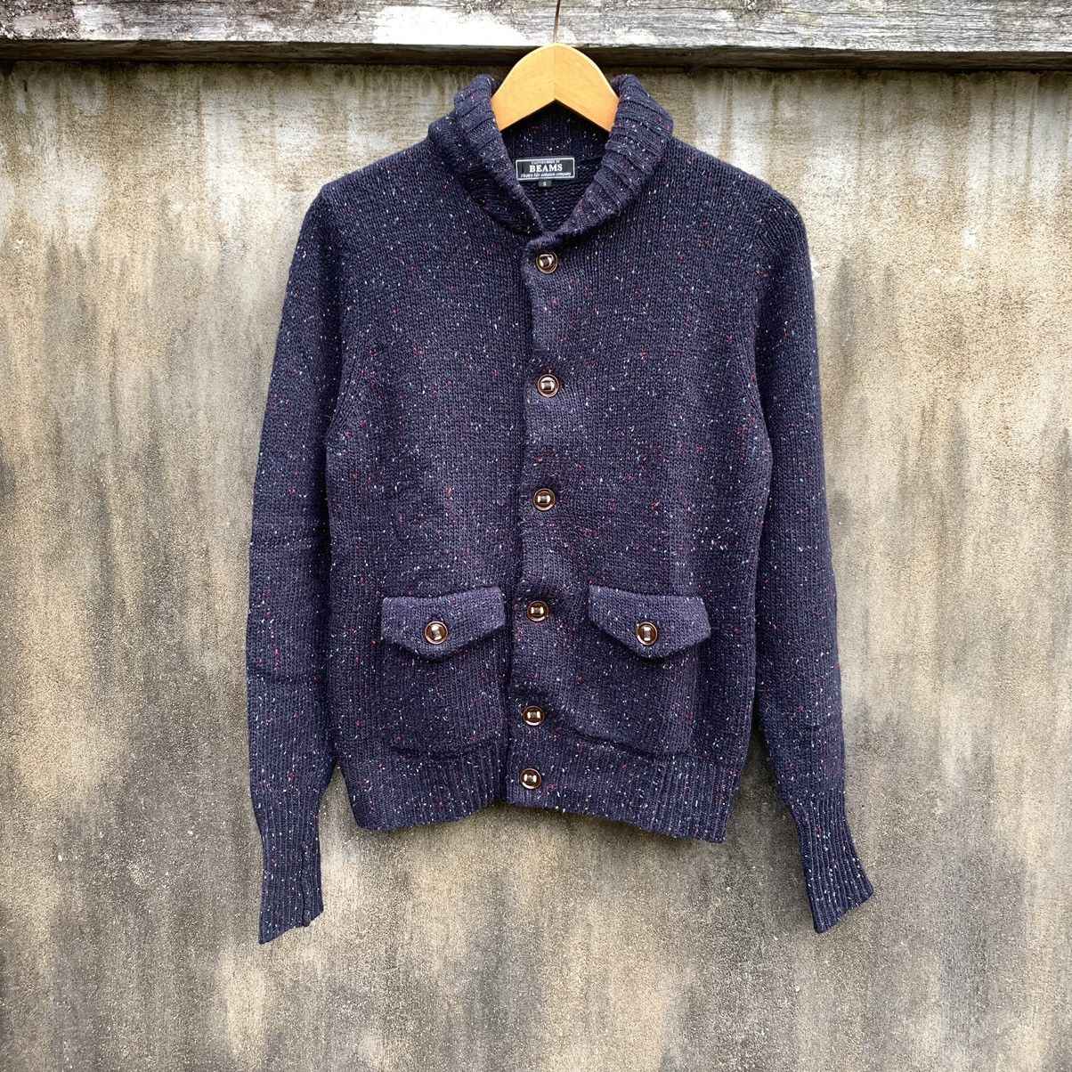 Beauty Beast JAPANESE KNIT CARDIGAN SHAWL COLLAR BEAMS