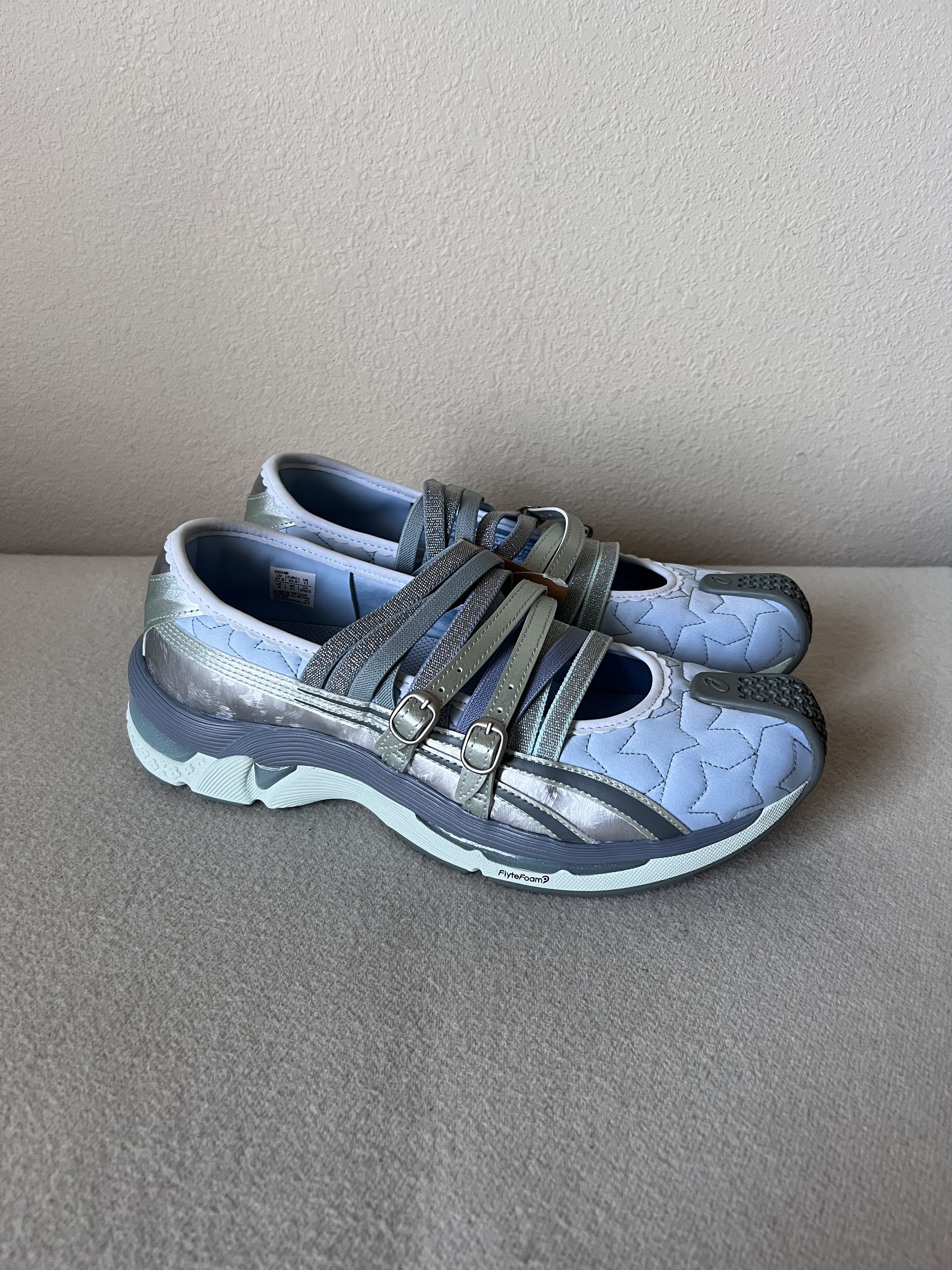 image of Kiko Kostadinov Asics Gel Lokros Shoes in Faded Denim, Women's (Size 11)