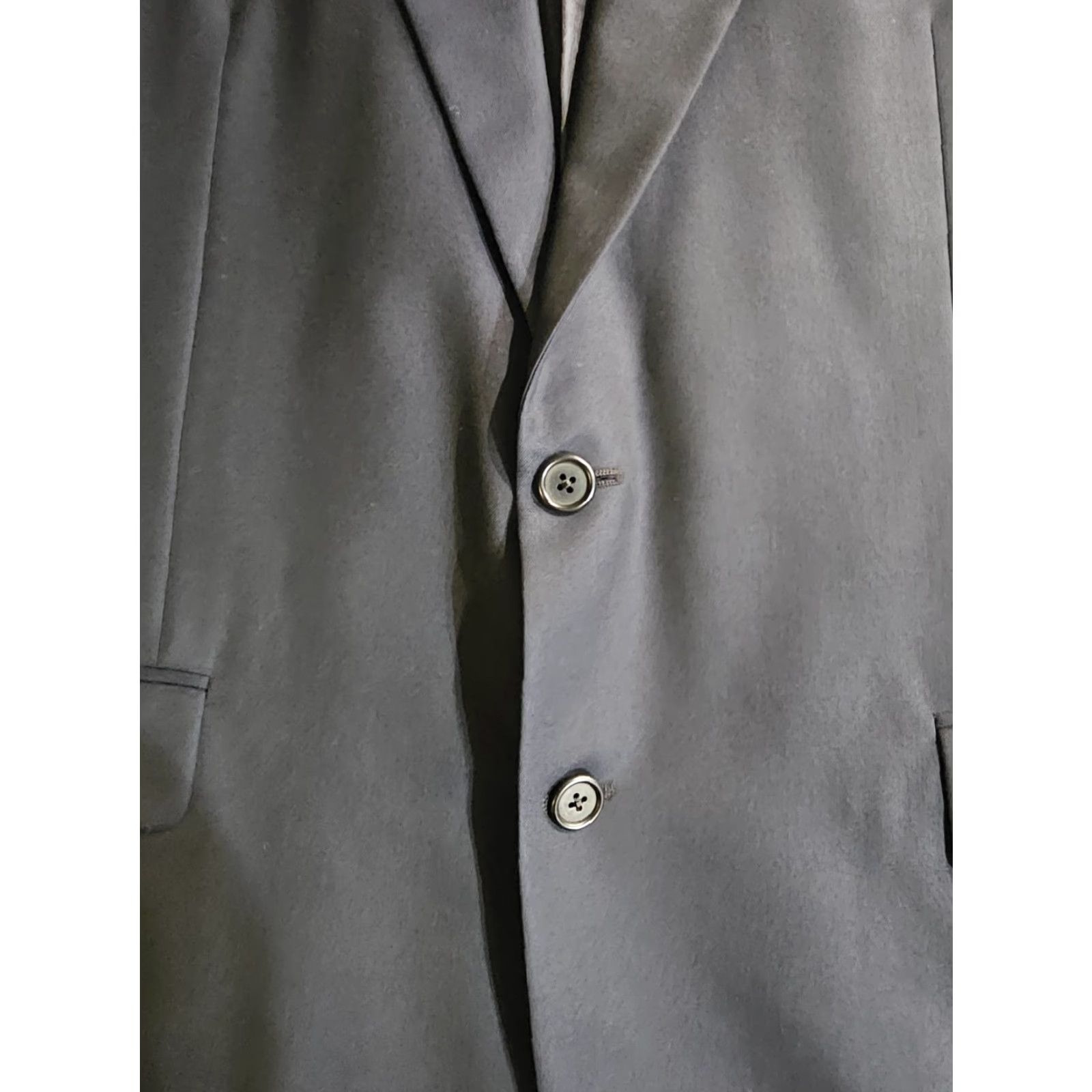 Loro Piana Hickey Freeman Loro Piana Tasmanian Super 130s Dark Gray Solid Blazer Men's 43R Size 46R - 4 Thumbnail