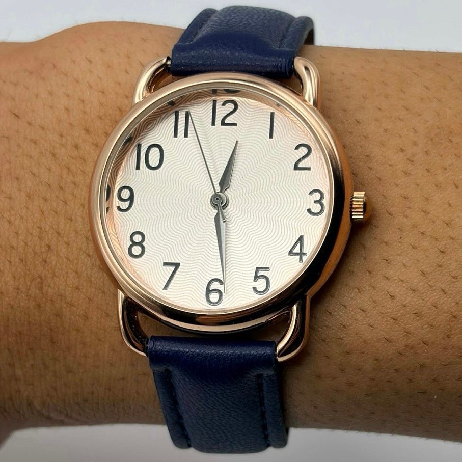 Other Blue & Rose Gold Watch Size ONE SIZE - 2 Thumbnail