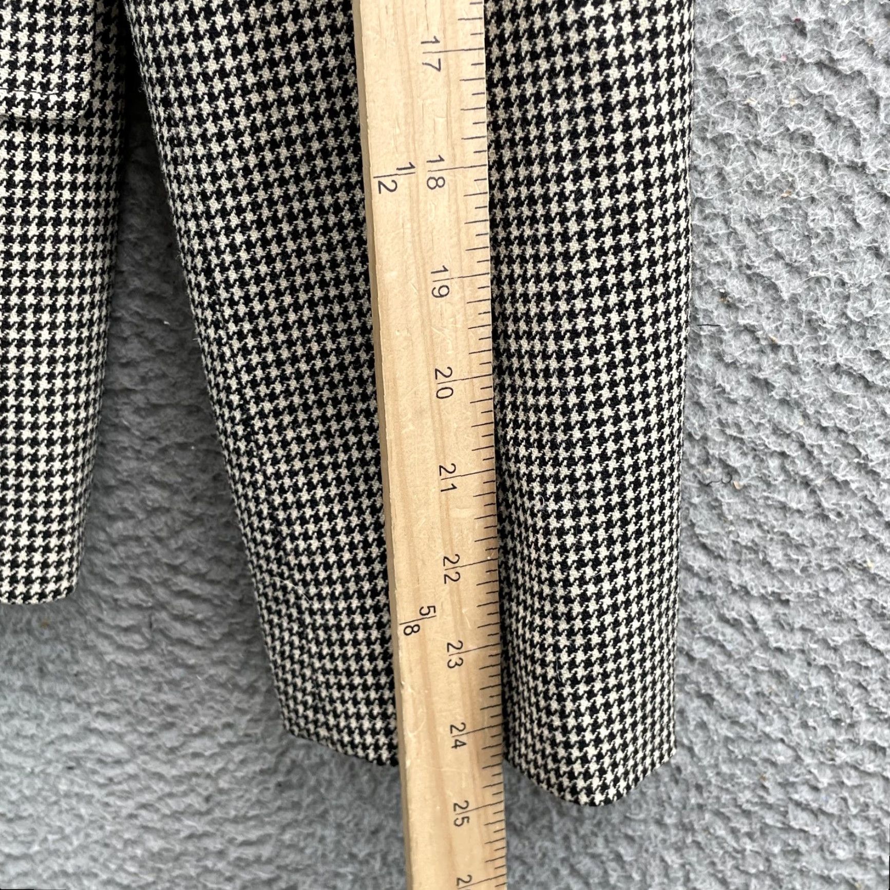 Ralph Lauren VTG Ralph Lauren 100% Wool Pant Suit Women 8 Houndstooth Blazer Jacket Wool Black Classic Retro Designers Corpcore Vintage Women 8 Mens? Size 30" / US 8 / IT 44 - 7 Thumbnail