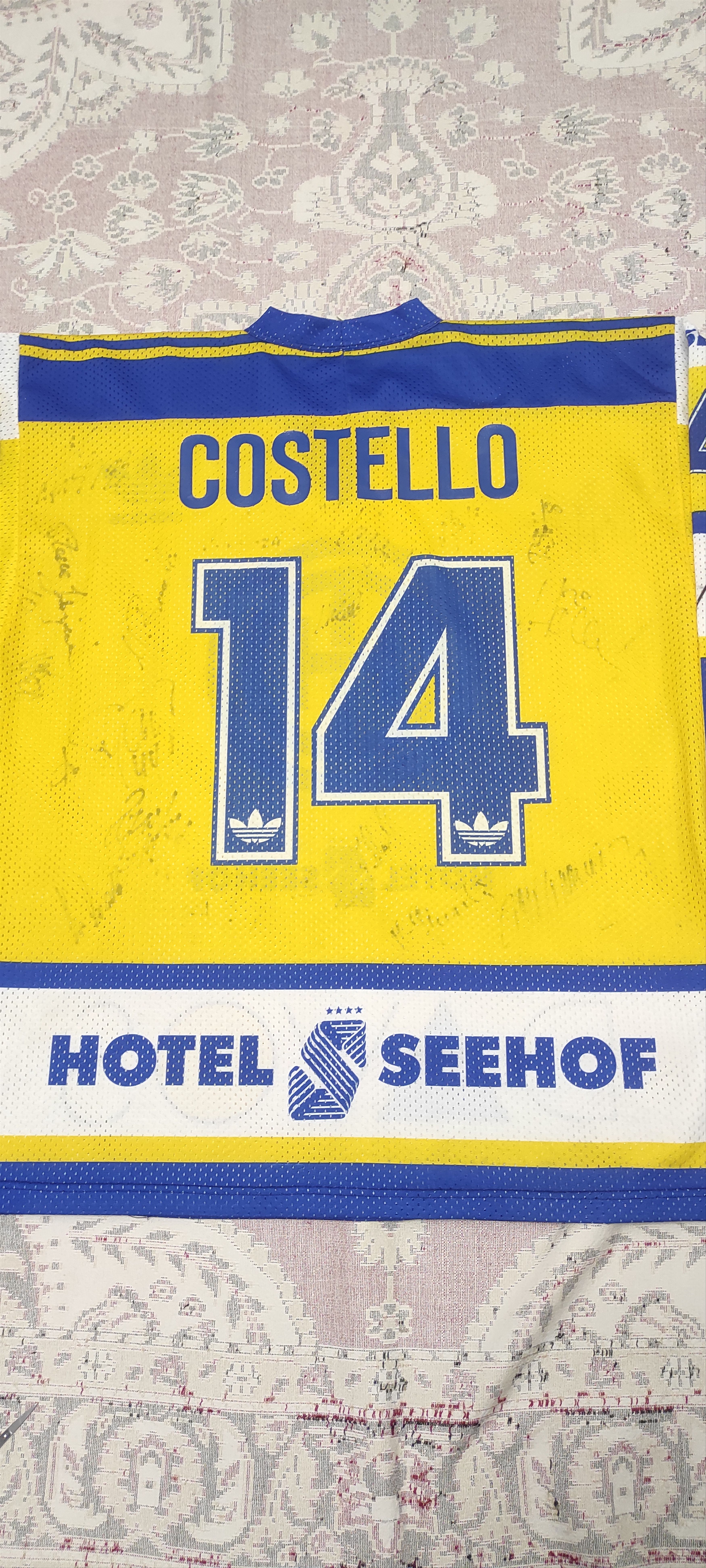 Adidas HC Davos #14 Costello Switzerland Vintage Rare 80s Hockey Size US L / EU 52-54 / 3 - 2 Thumbnail