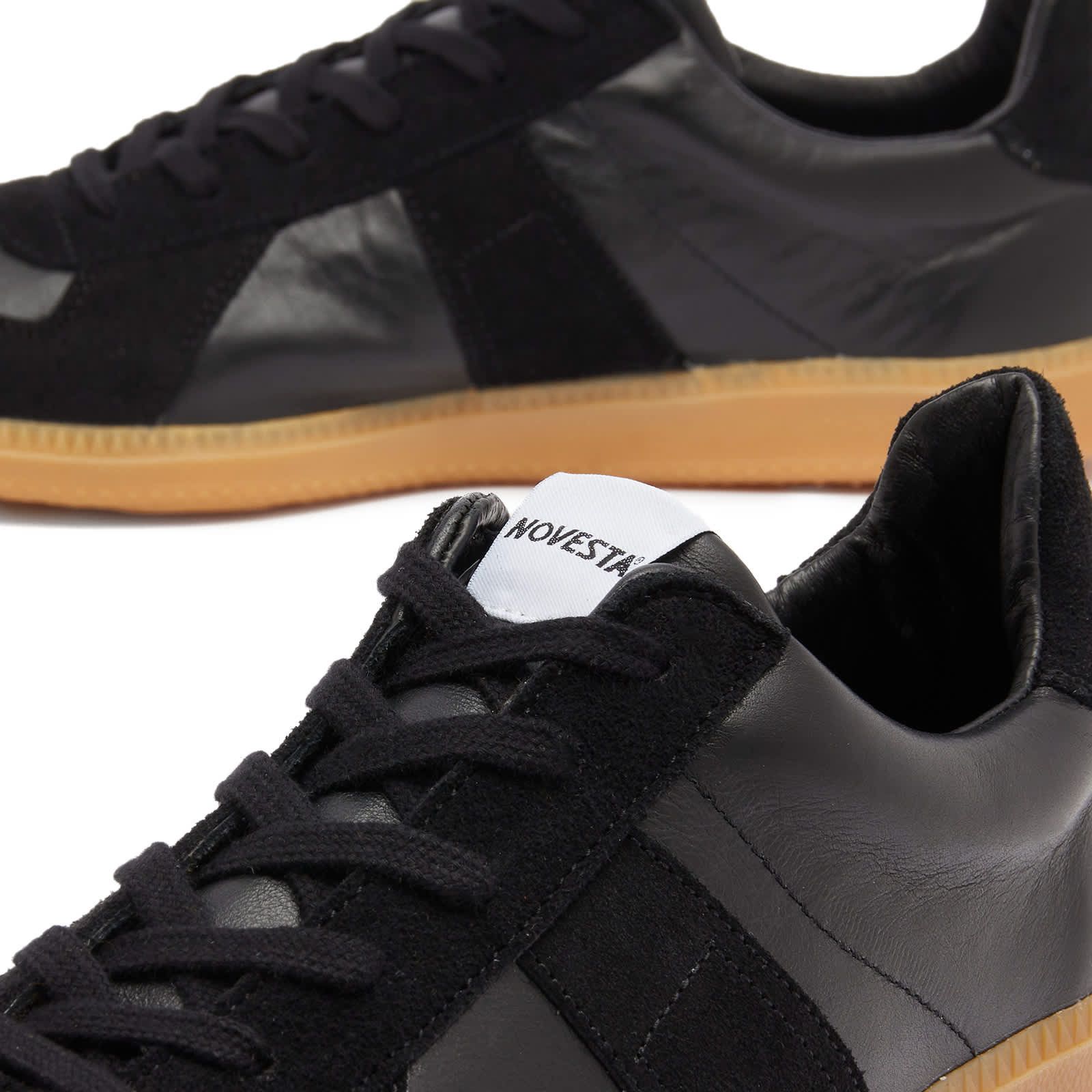 Novesta Novesta GAT Leather Court Sneaker Black US 9 EU 42 Size US 9 / EU 42 - 3 Thumbnail