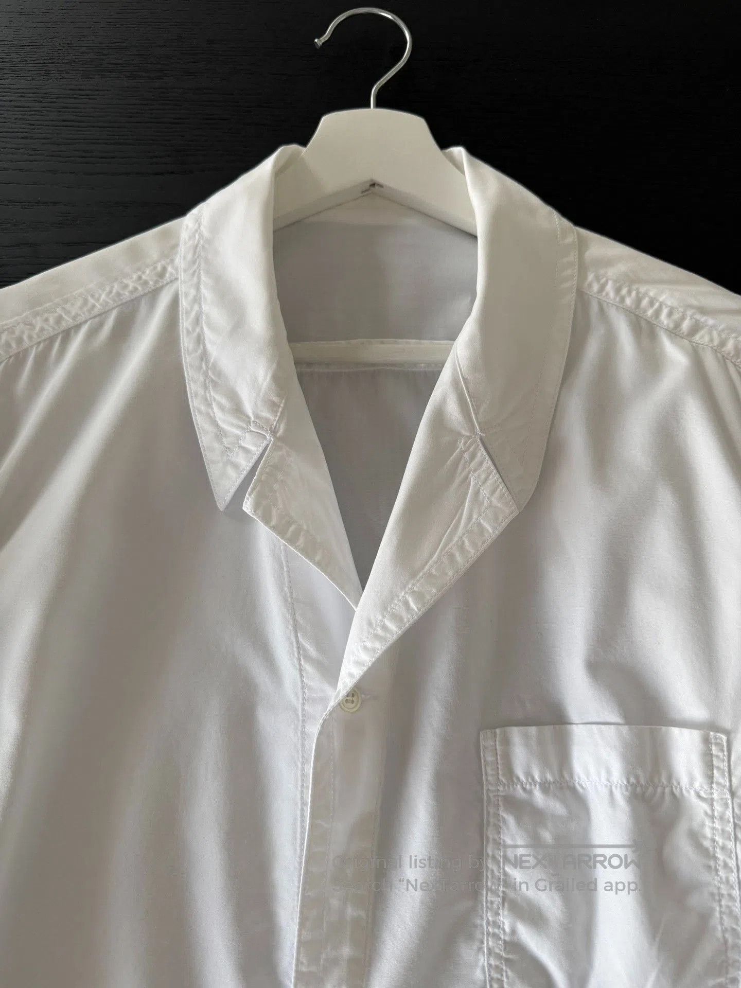 Yohji Yamamoto Yohji Yamamoto 12SS Asymmetric Collar Shirt. Size US M / EU 48-50 / 2 - 5 Thumbnail