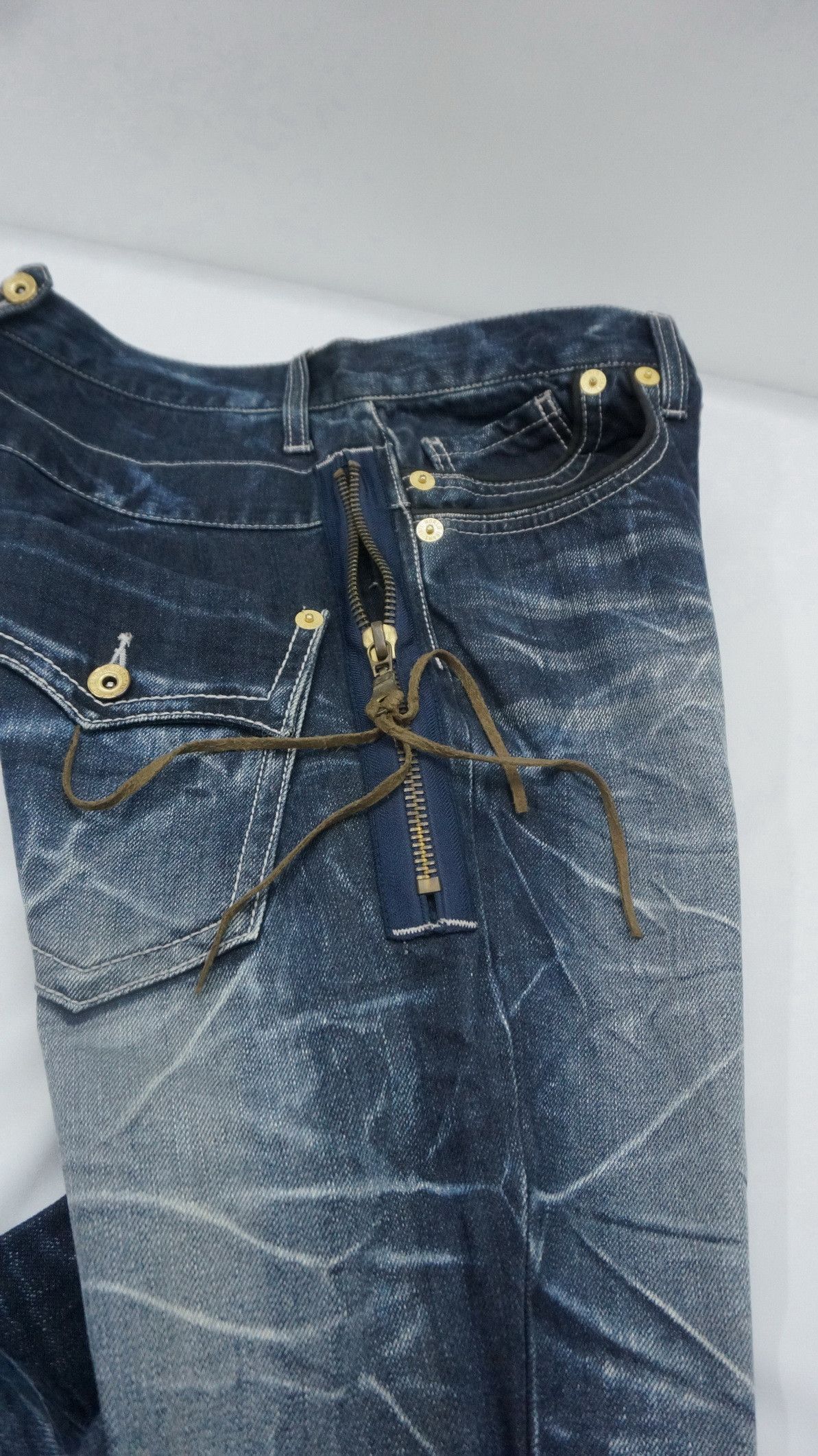 Japanese Brand Sick Rare Nylaus Japan Claw mark Flared Jeans Size US 31 - 15 Thumbnail