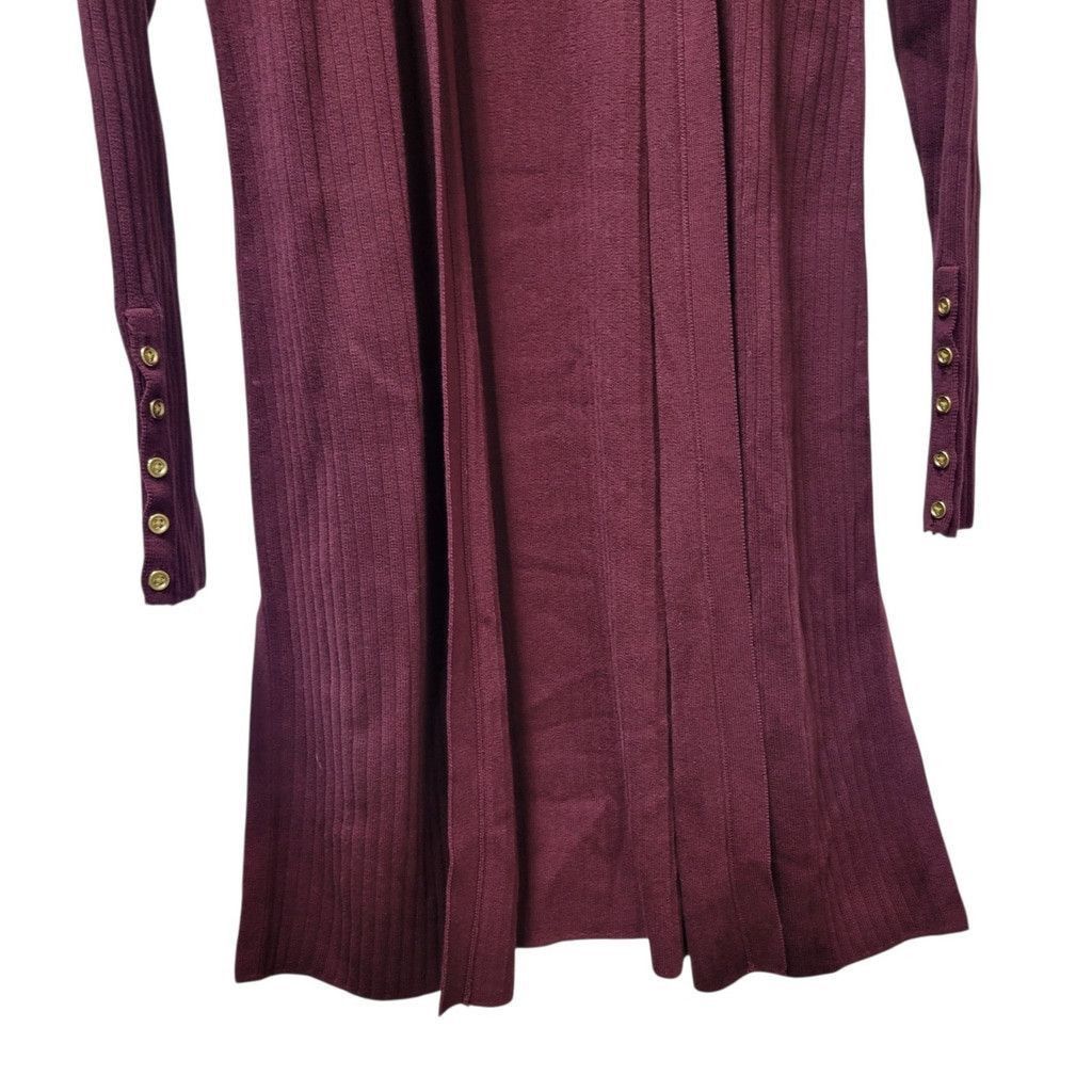 Talbots Talbots Long Line Open Front Ribbed Long-Sleeves XS Women Size XS / US 0-2 / IT 36-38 - 6 Thumbnail