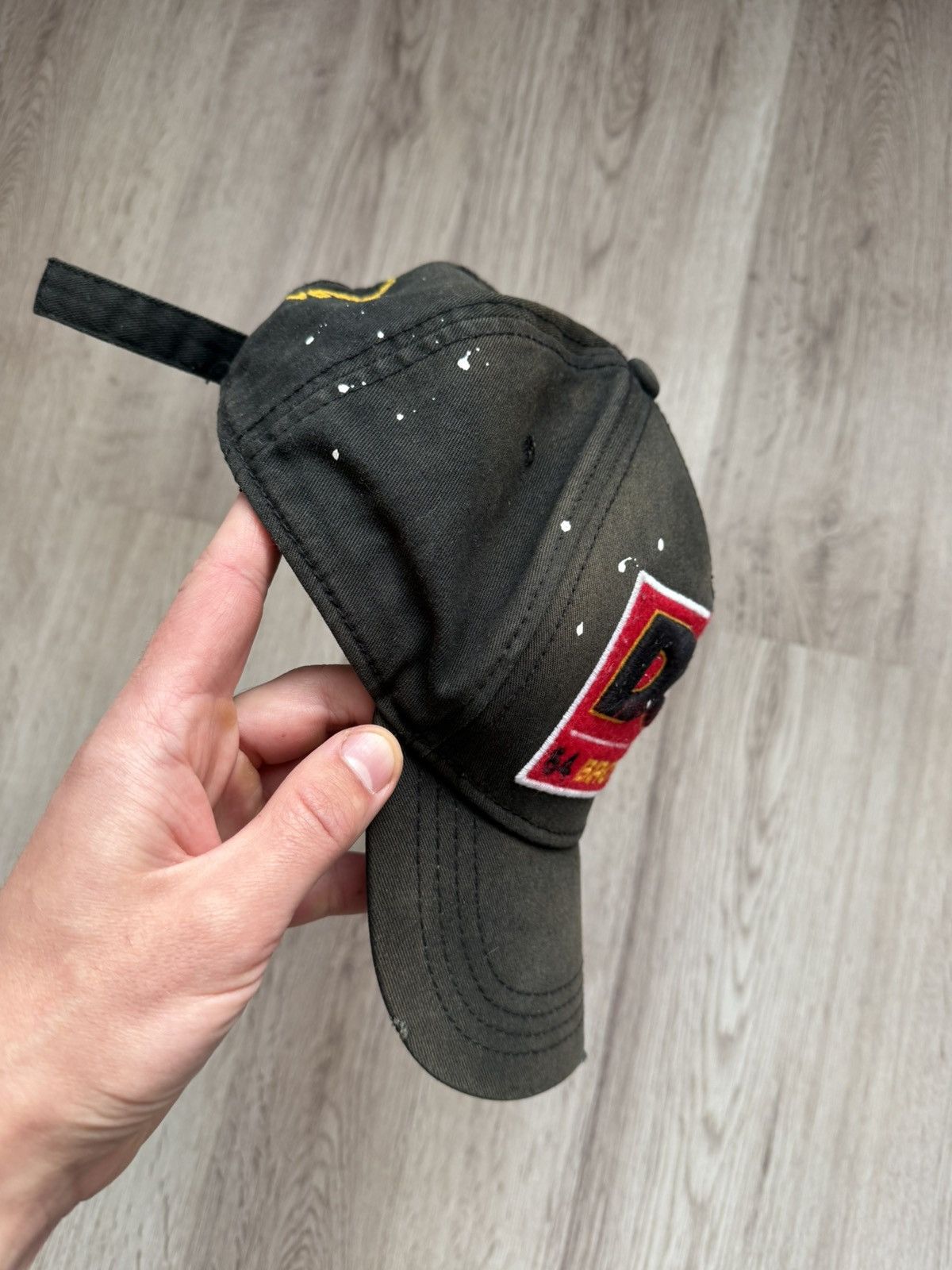 Dsquared2 Dsquared2 Black Baseball Cap AUTHENTIC distressed sun faded Size ONE SIZE - 25 Thumbnail