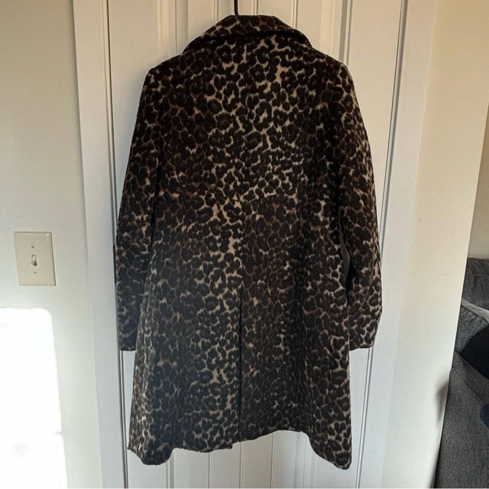 Other Via Spiga Leopard Patterned Coat Size XS / US 0-2 / IT 36-38 - 4 Thumbnail