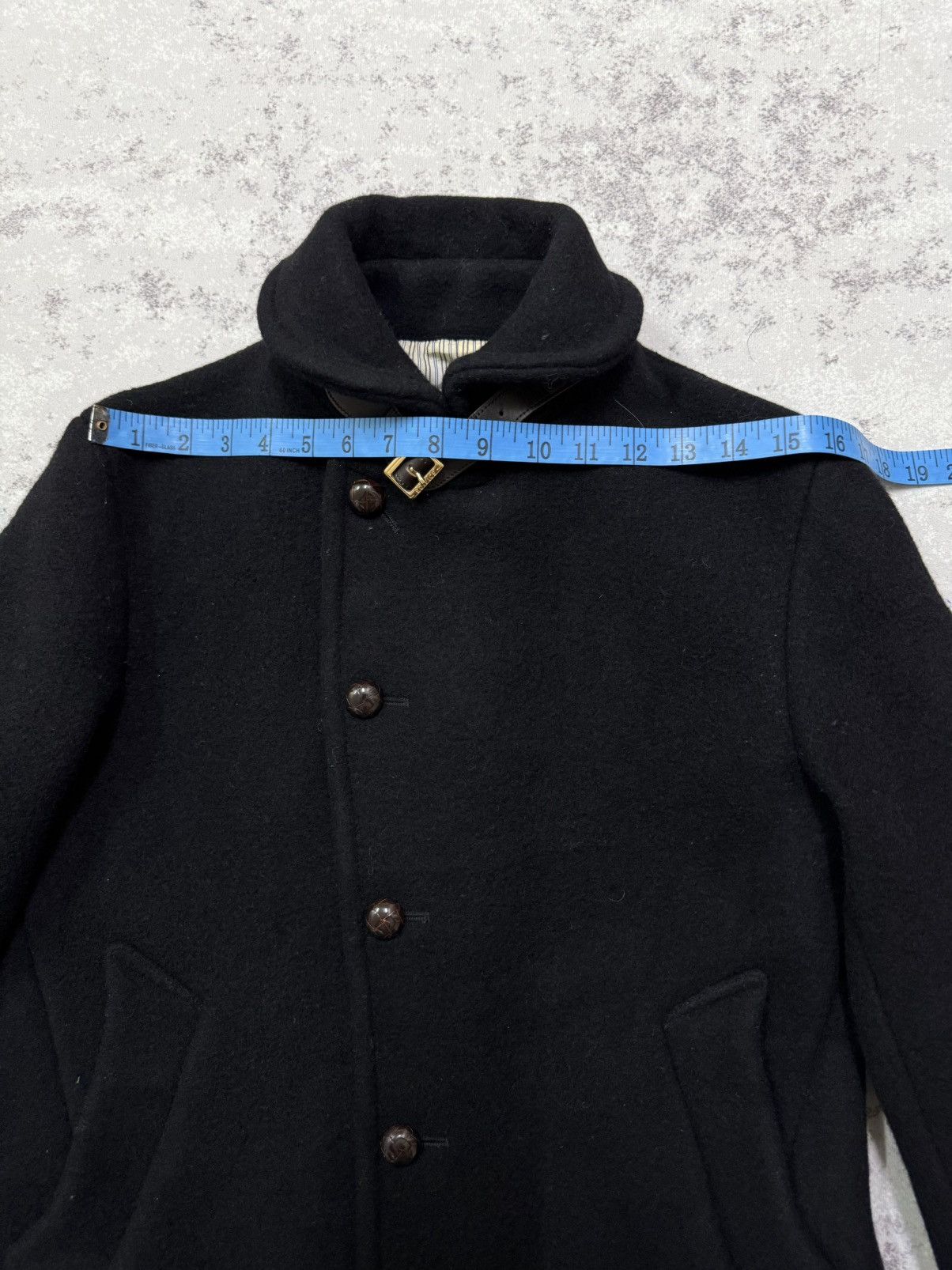 Edifice Japan EDIFICE BELTED COLAR WOOL COAT JACKET Size US S / EU 44-46 / 1 - 19 Thumbnail
