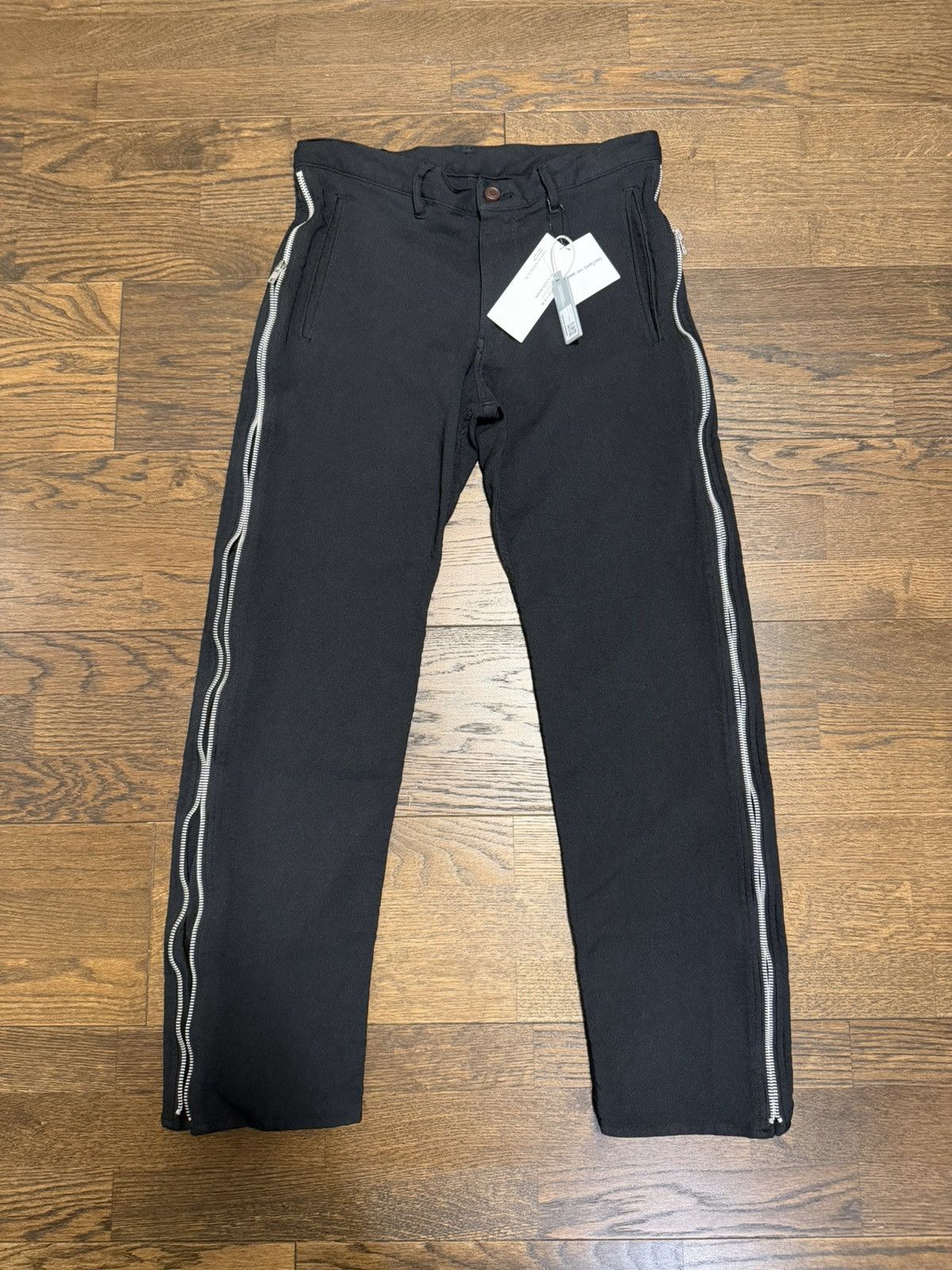 Comme des Garcons Black Black Comme des Garcons Zip Trouser Size US 31 - 1 Thumbnail