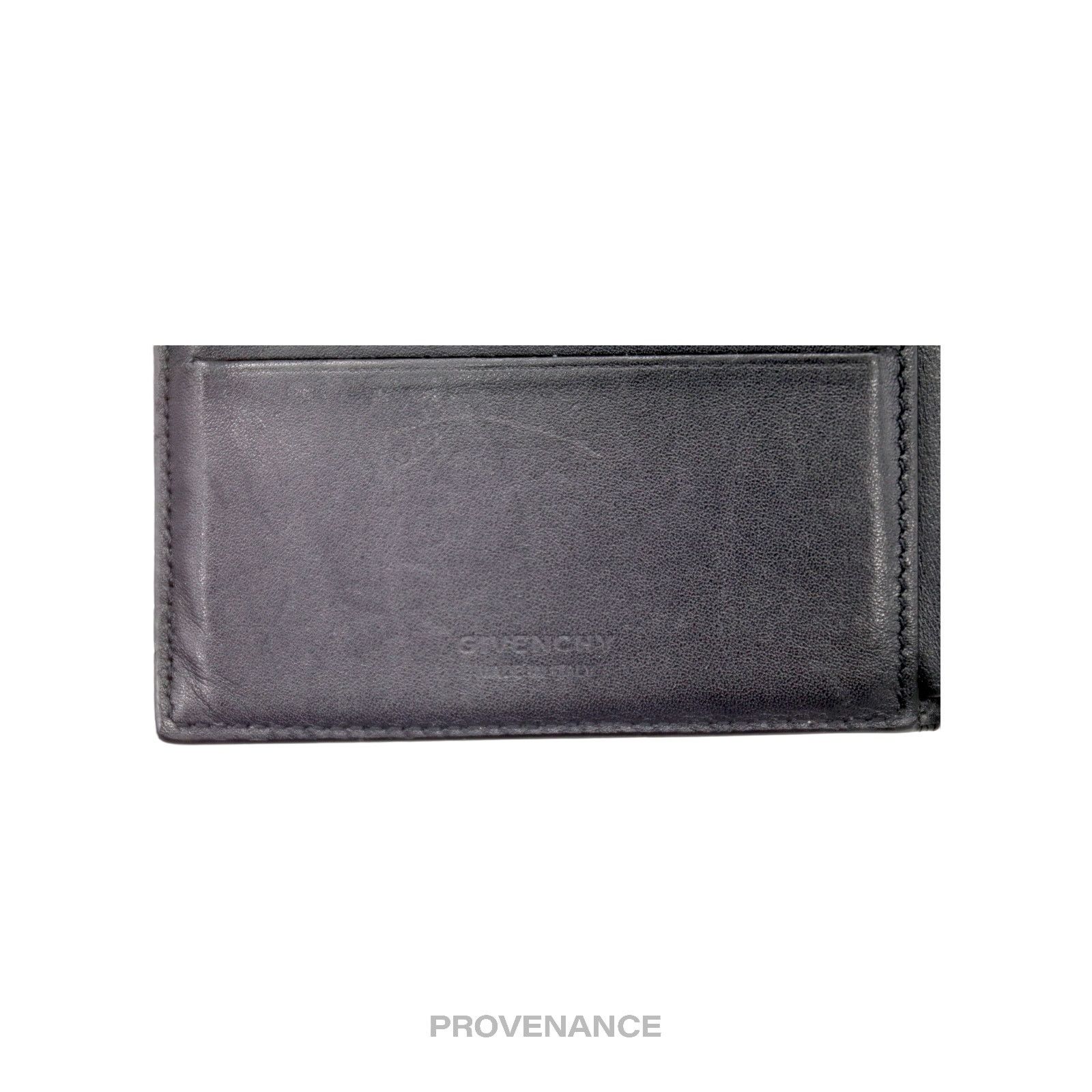 Givenchy 🔴 Givenchy 8CC Address Bifold Wallet - Black Leather Size ONE SIZE - 8 Thumbnail
