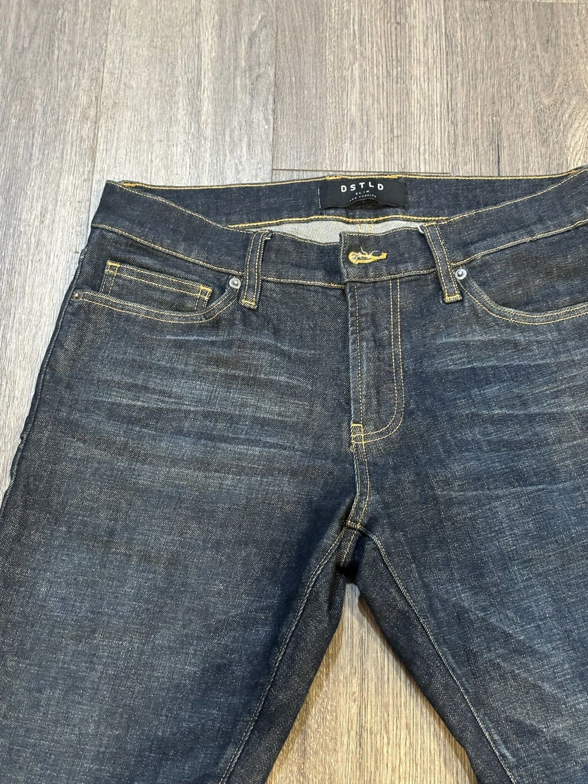 Japanese Brand DSTLD Dark Blue Wash Denim 👖 Size US 29 - 1 Thumbnail