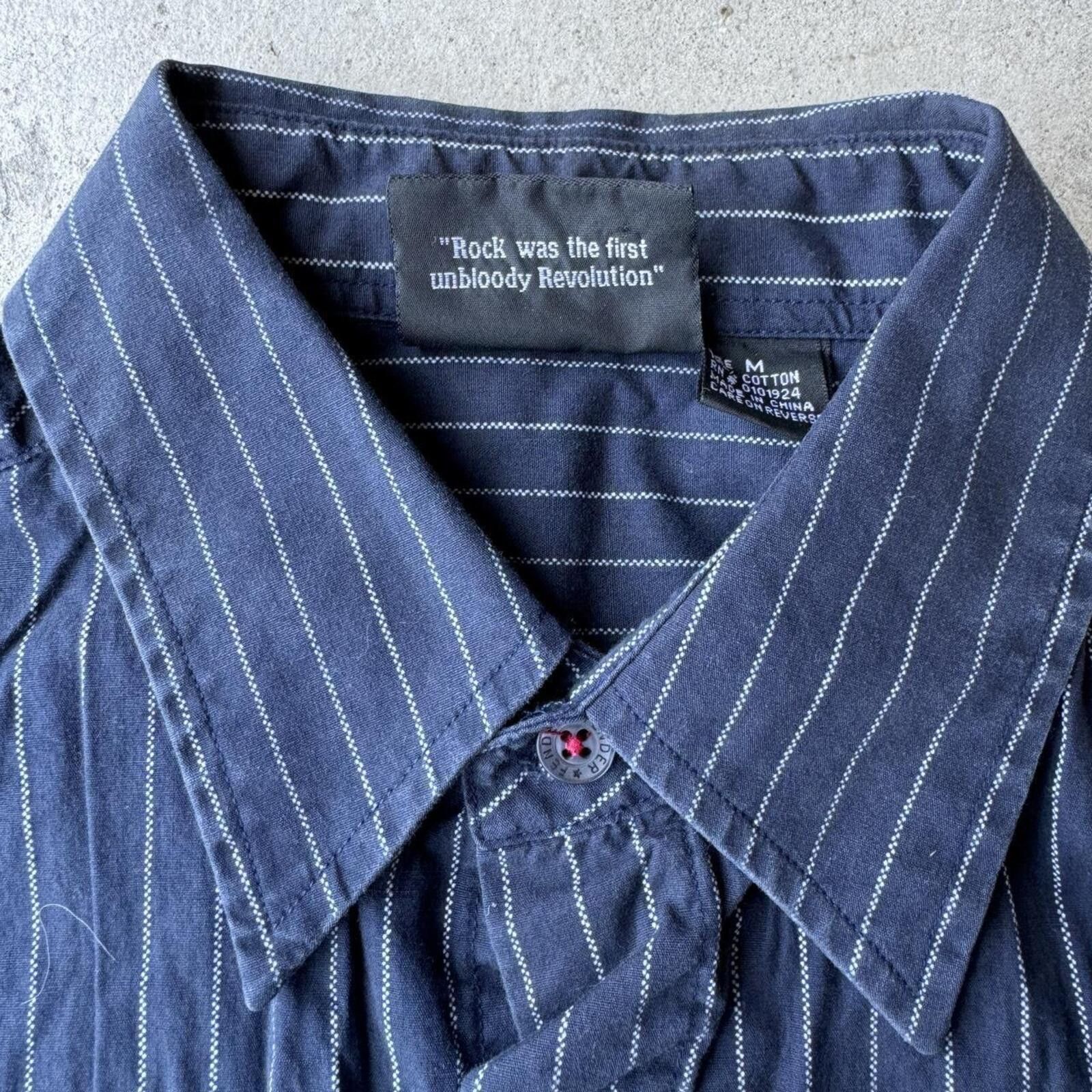 Fender Vintage 90s y2k Fender Hot Rod Pinstripe Button Up Shirt Size US M / EU 48-50 / 2 - 4 Thumbnail