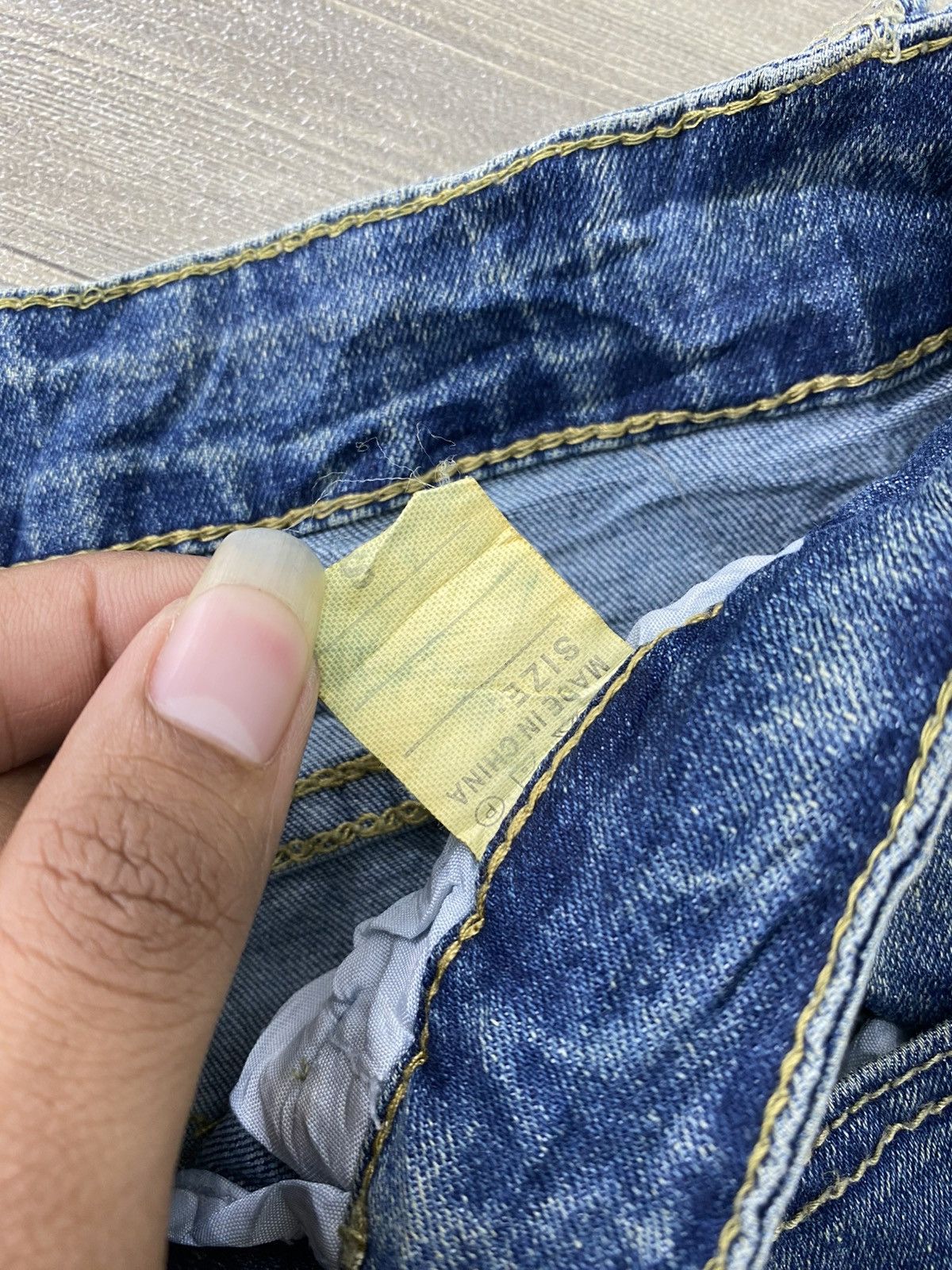 If Six Was Nine 2000s Japanese Studded Faded Lgb Y2K Punk Style Flared Jeans Size US 28 / EU 44 - 9 Thumbnail