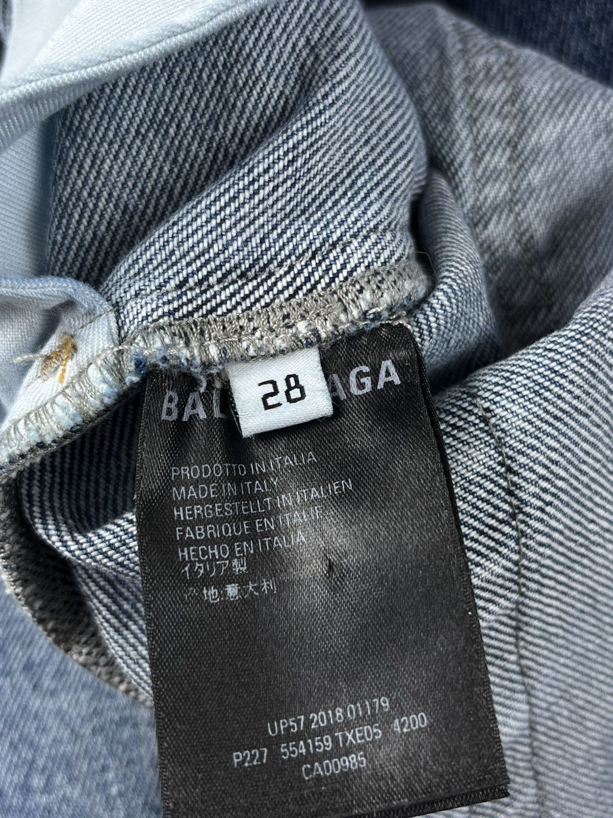 Balenciaga SS19 Balenciaga Vintage Blue Flared Bootcut Denim Jeans Size US 29 - 7 Thumbnail