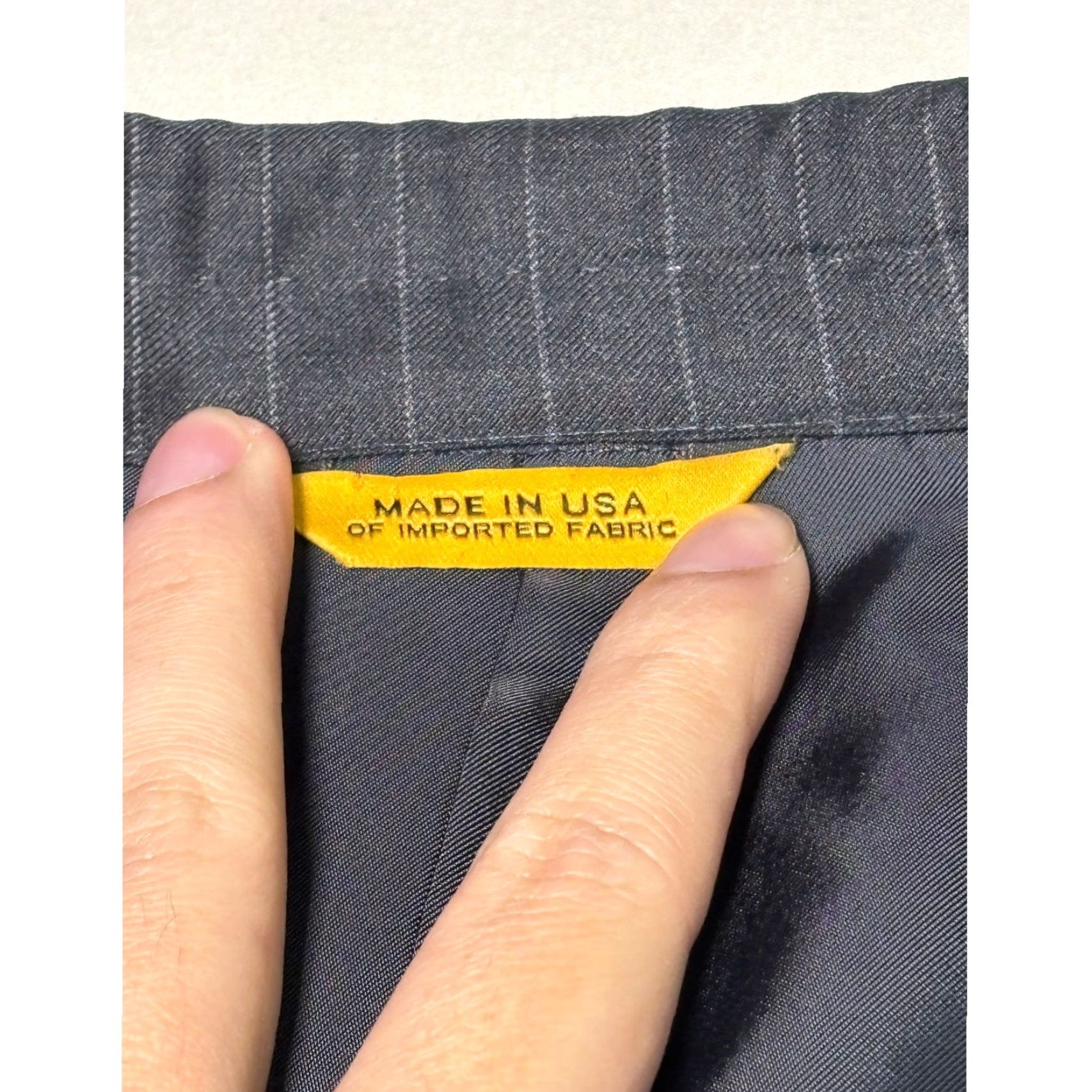 Loro Piana Hickey Freeman Blazer Loro Piana Super 150s Wool Pinstripe 42L Charcoal Size 42R - 4 Thumbnail