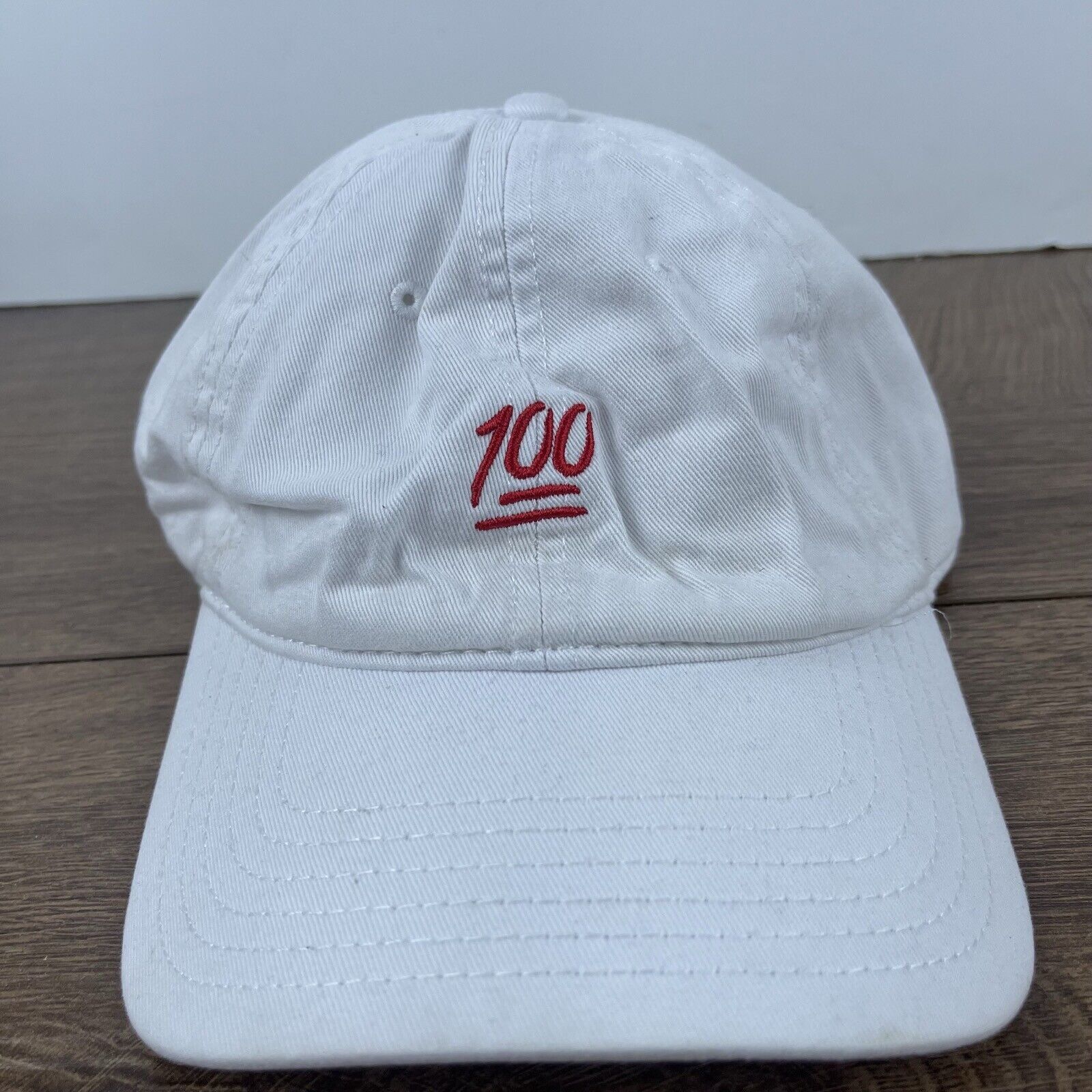 Other 100 Hat One Hundred Hat Adjustable Hat White Adjustable Hat Size ONE SIZE - 4 Thumbnail