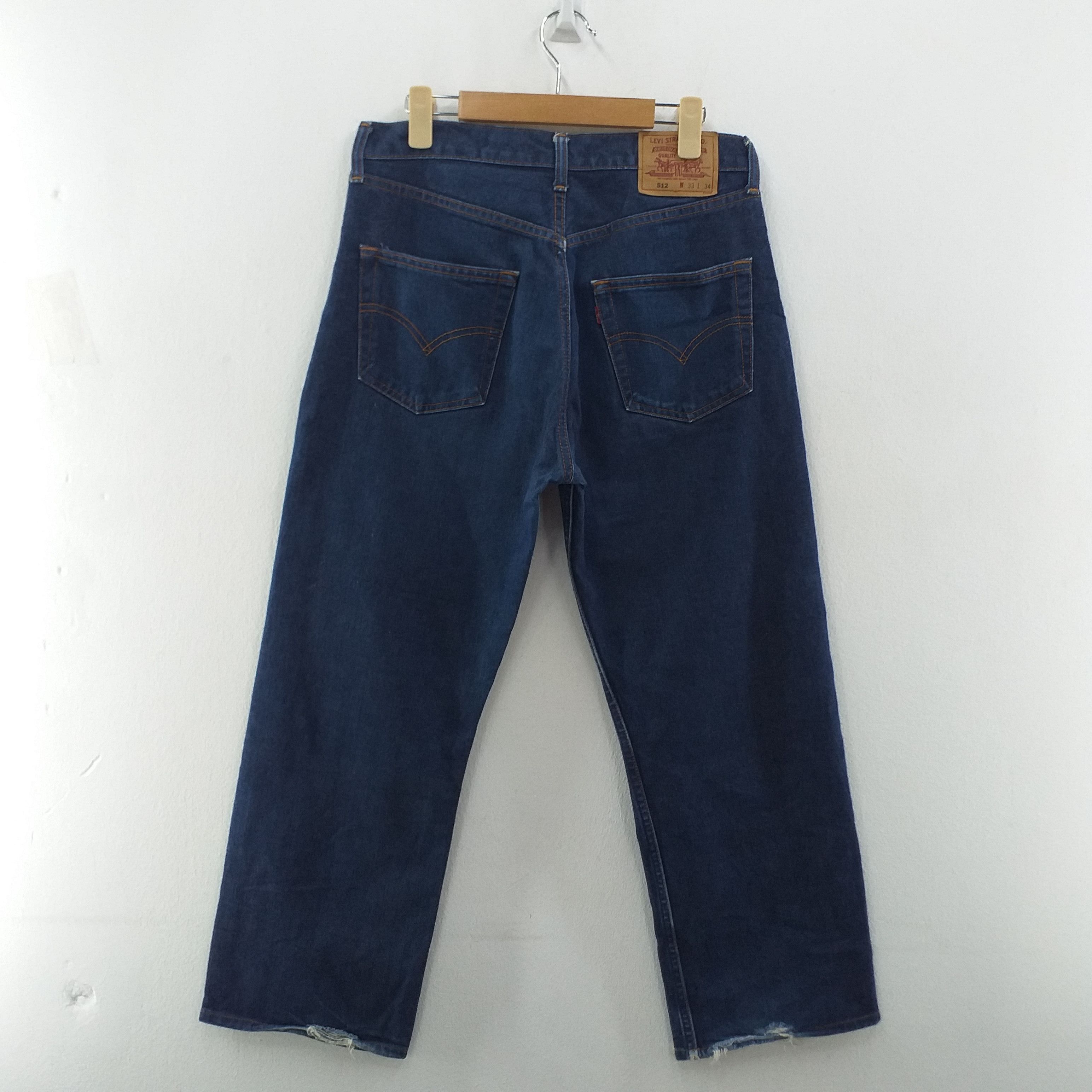 Levi's Dark Blue Vintage Levi's 512 Clothing Denim 31 x 27.5 -JN022 Size US 31 - 2 Thumbnail