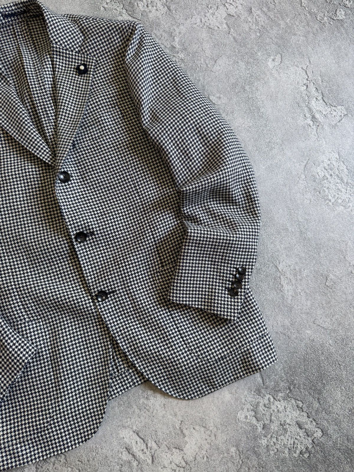 Lardini Lardini 50size Dogtooth blazer button up jacket casual Size US M / EU 48-50 / 2 - 3 Thumbnail