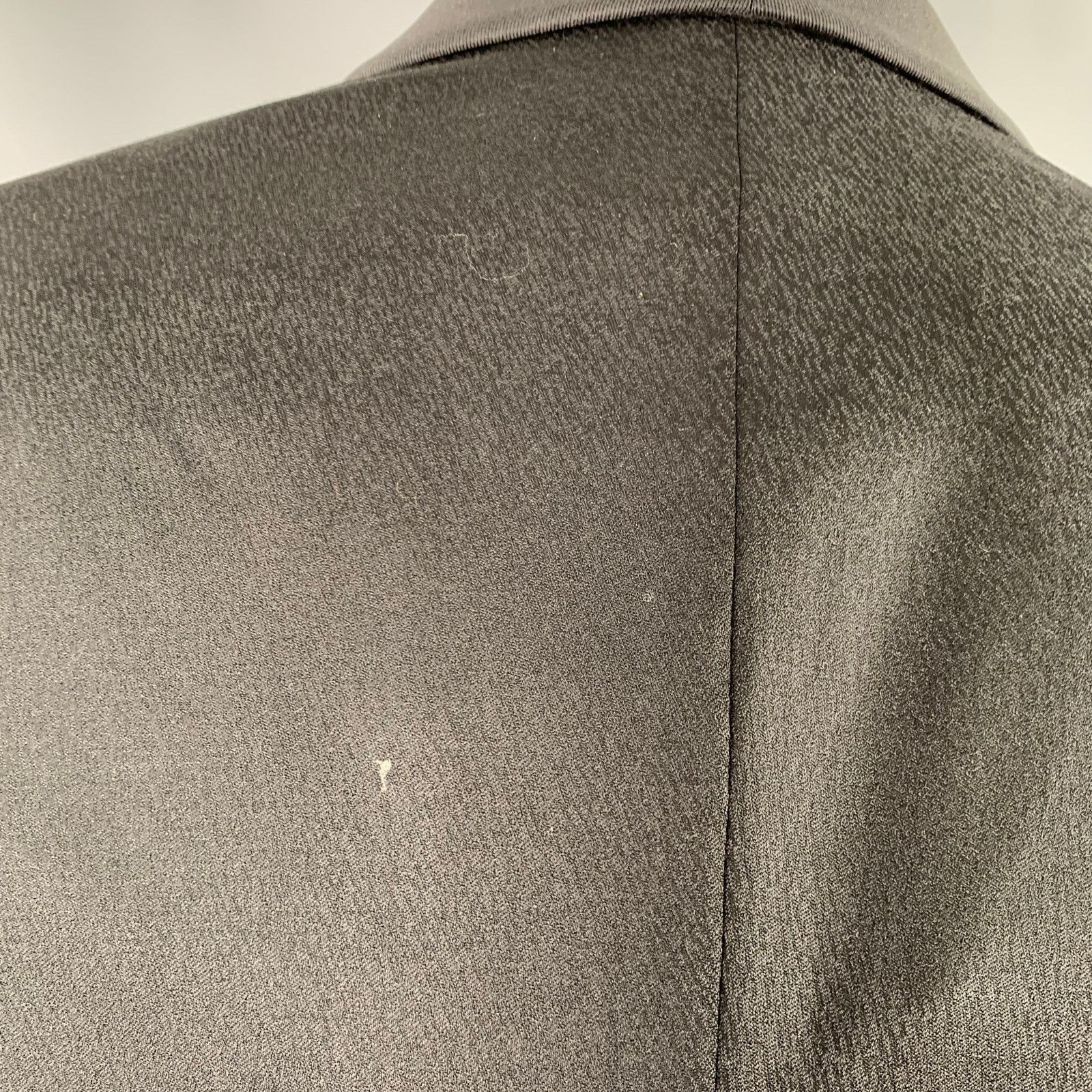 Giorgio Armani GIORGIO ARMANI Size 40 Black Jacquard Wool Blend Sport Coat Size 40R - 5 Thumbnail