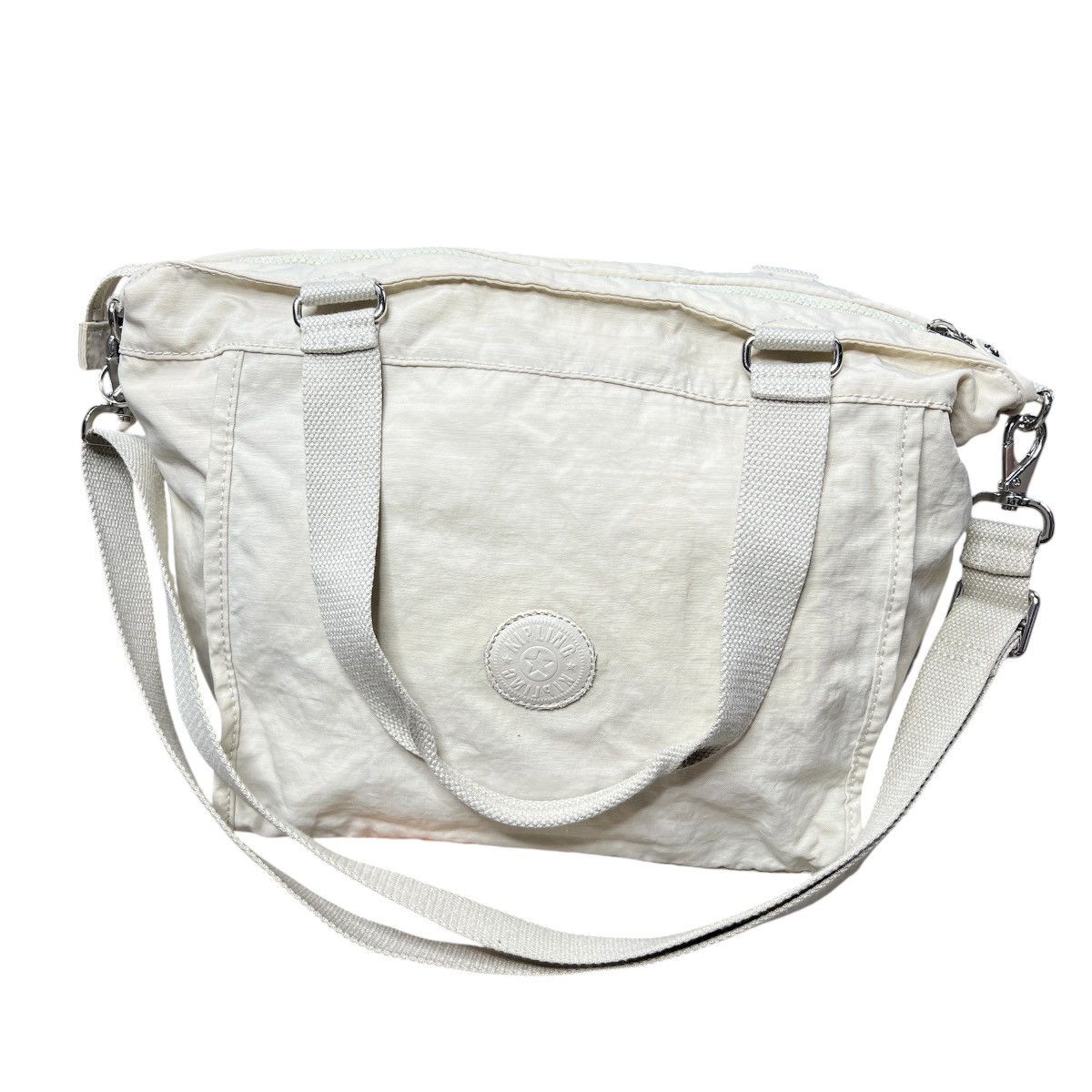 Other Kipling Grey Crinkle Nylon Mini Tote Crossbody Bag Charm Size ONE SIZE - 2 Thumbnail