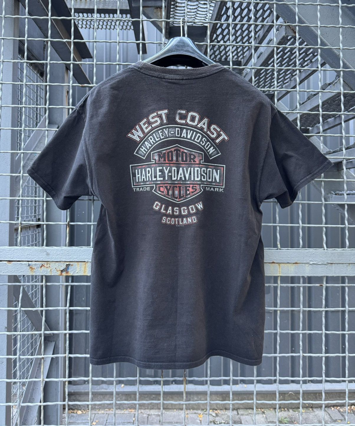Harley Davidson × Vintage Harley Davidson West Coast T Shirt Scotland y2k Size US L / EU 52-54 / 3 - 2 Thumbnail