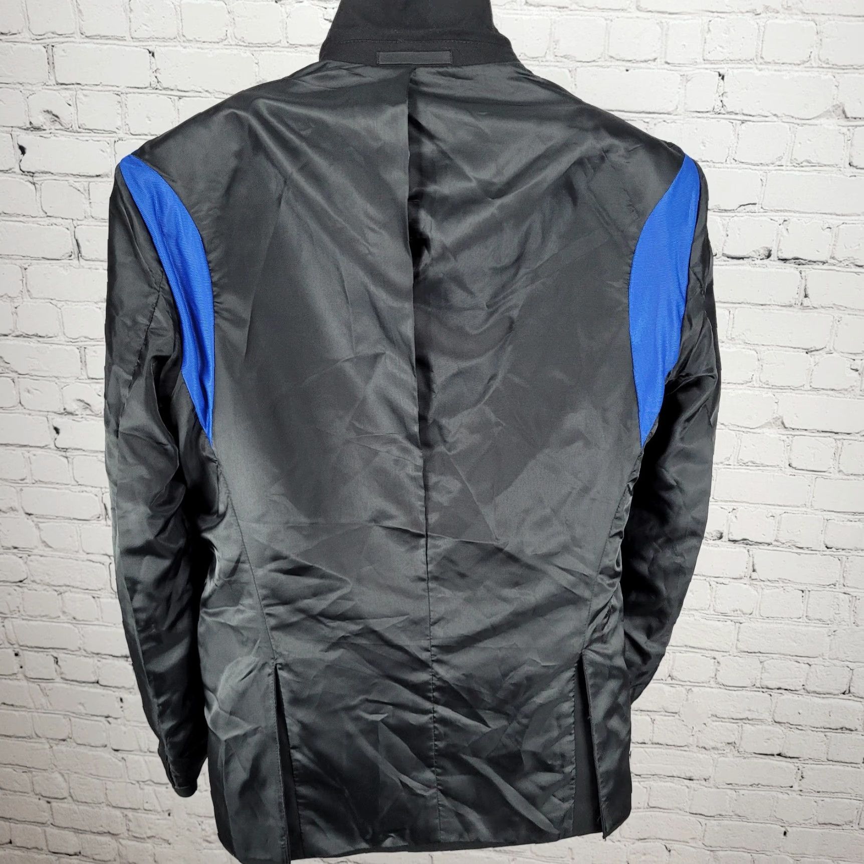 Kenneth Cole Kenneth Cole Reaction Black Stretch 2 Button Vented Blazer Jacket Mens 38R Size 38R - 6 Thumbnail